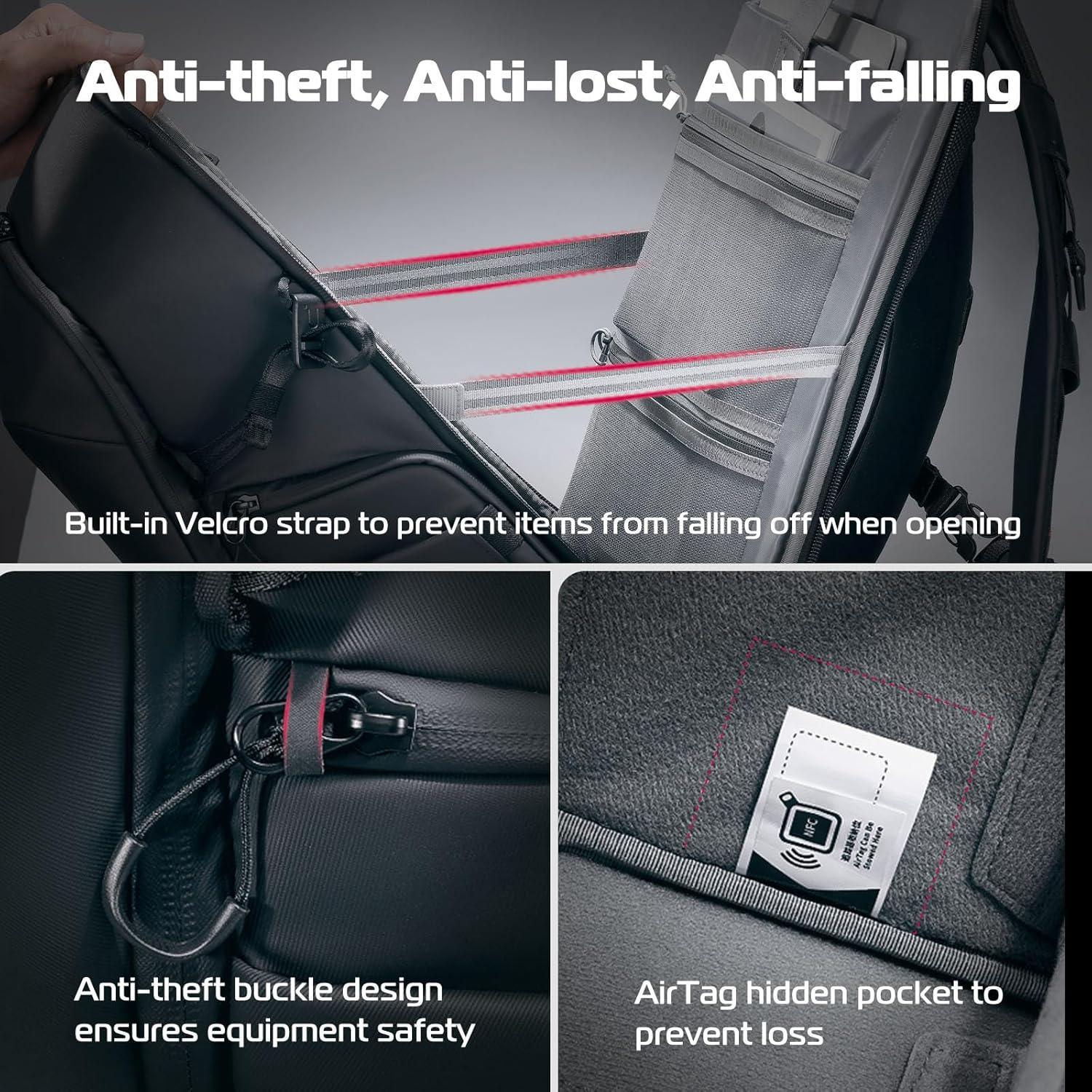 Mochila Profesional ULANZI BP09 para Cámara DSLR y Laptop 16"