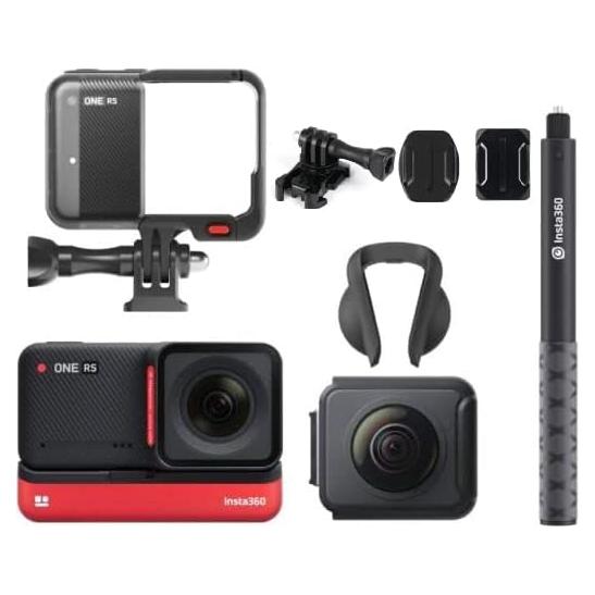 Cámara de acción Insta360 ONE RS Twin 4K 60fps a prueba de agua