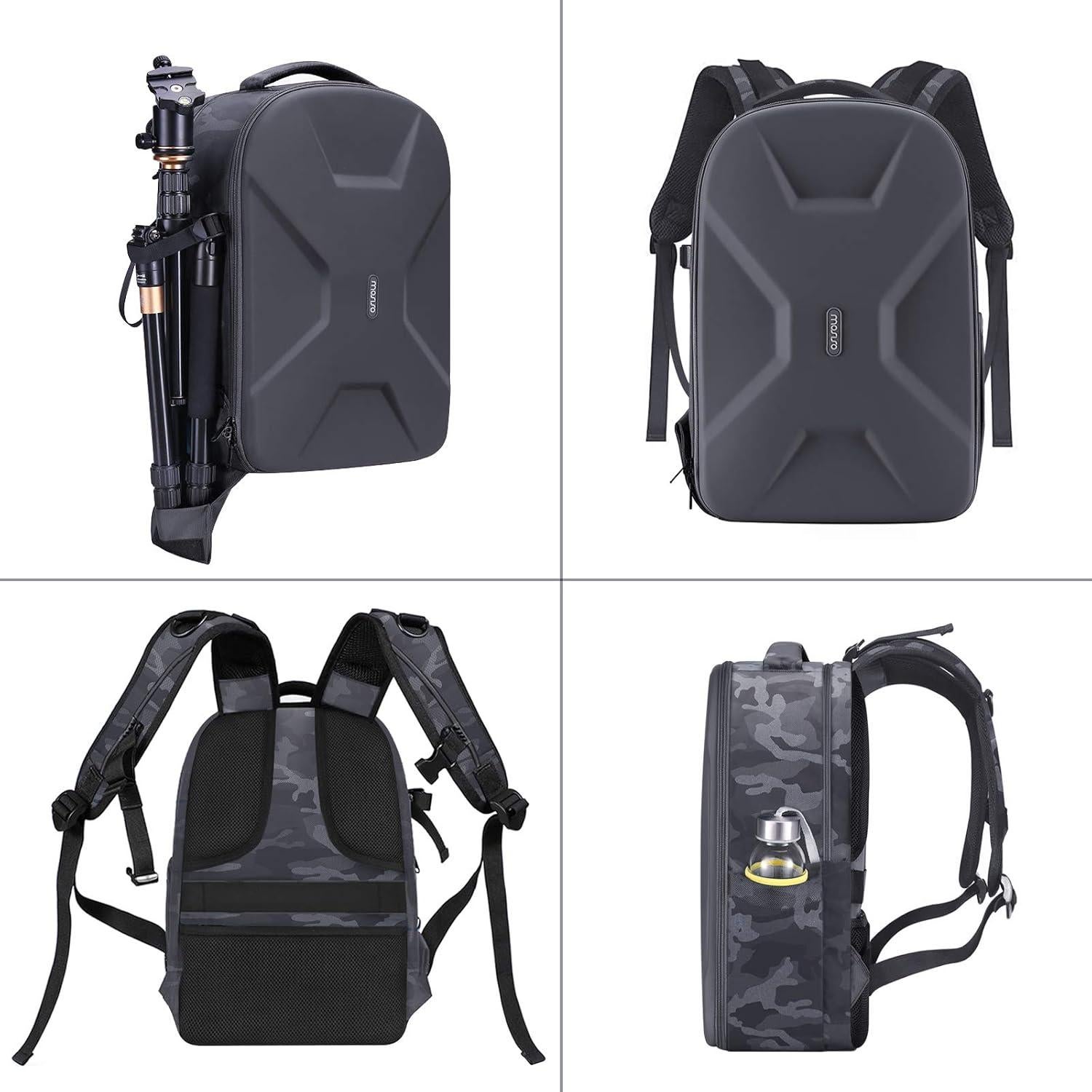 Mochila para cámara MOSISO impermeable con soporte para trípode