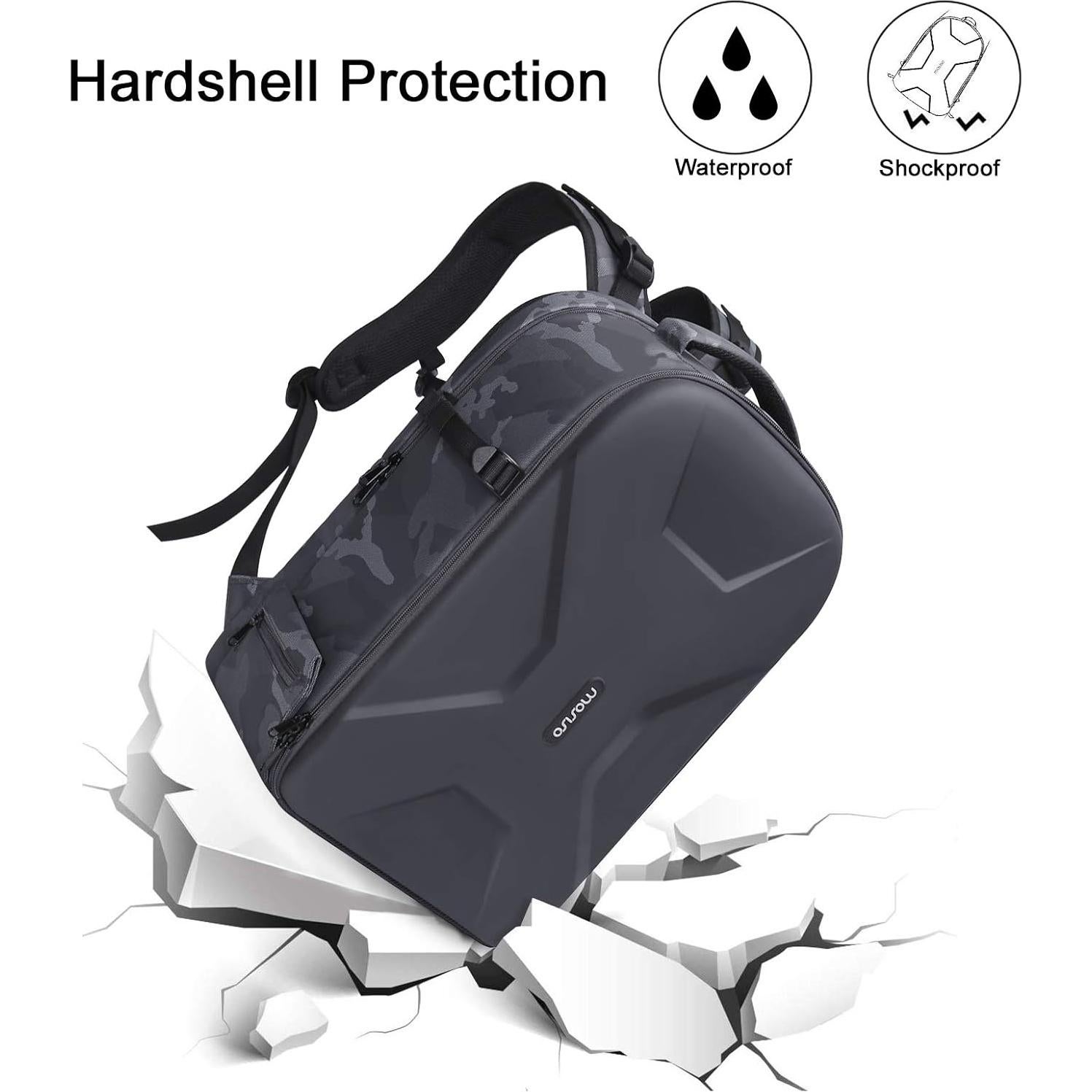 Mochila para cámara MOSISO impermeable con soporte para trípode