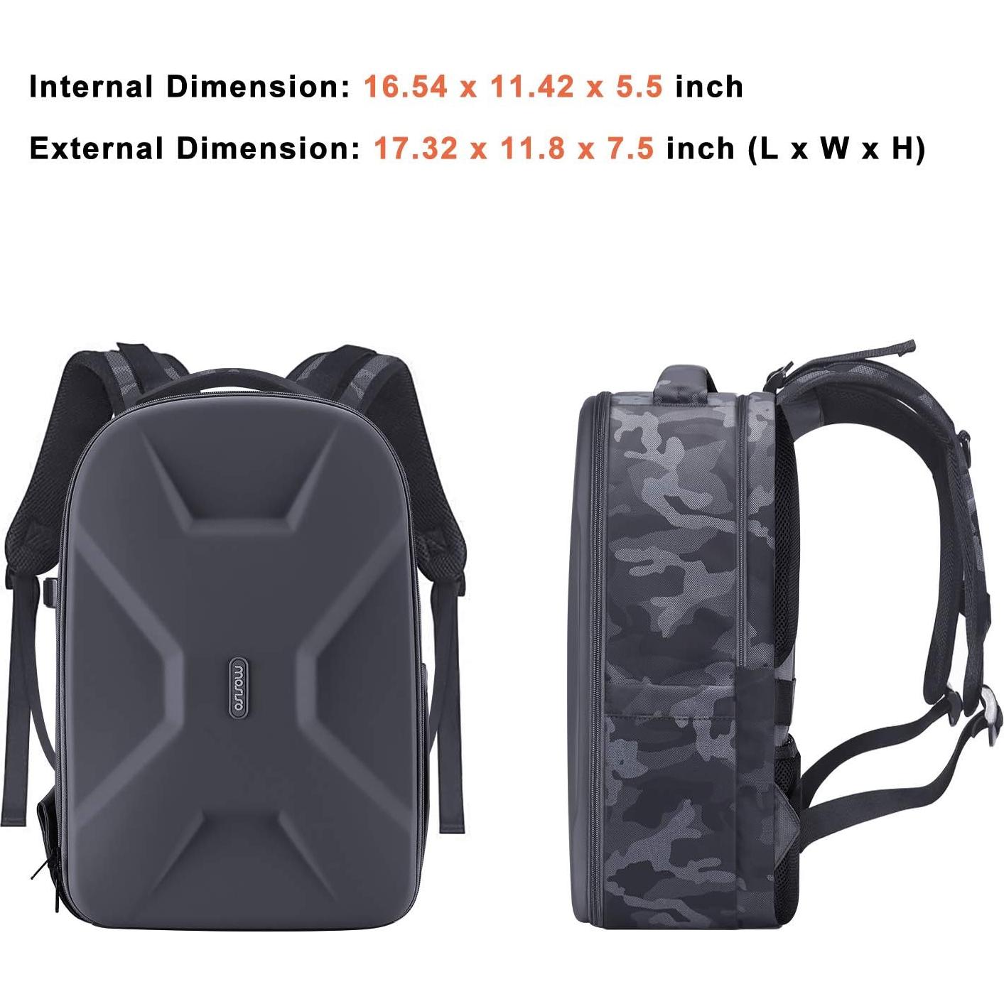 Mochila para cámara MOSISO impermeable con soporte para trípode