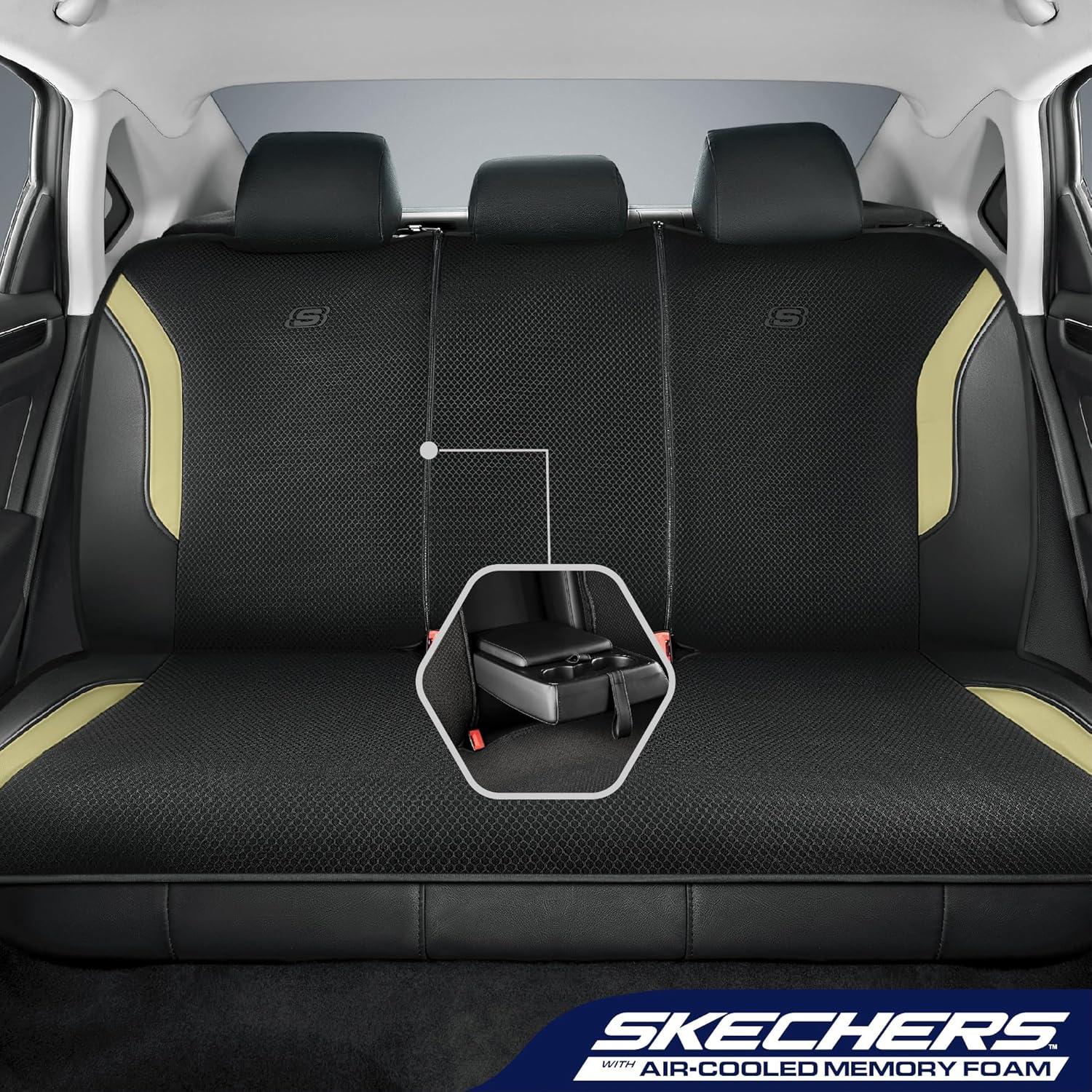Funda de Asiento de Coche Skechers con Espuma de Memoria Beige