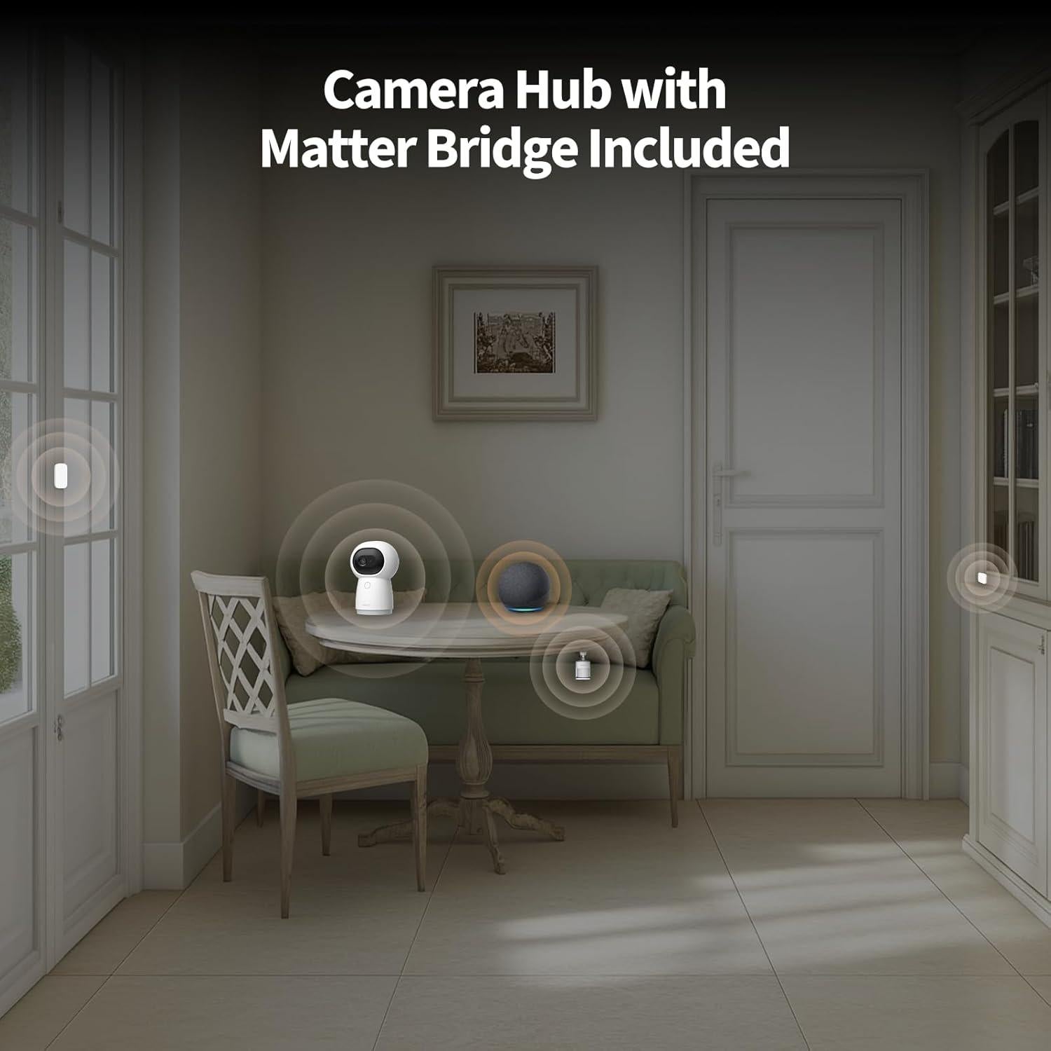 Kit de Seguridad Inalámbrico Aqara Y100 - 4 Piezas, Cámara 2K