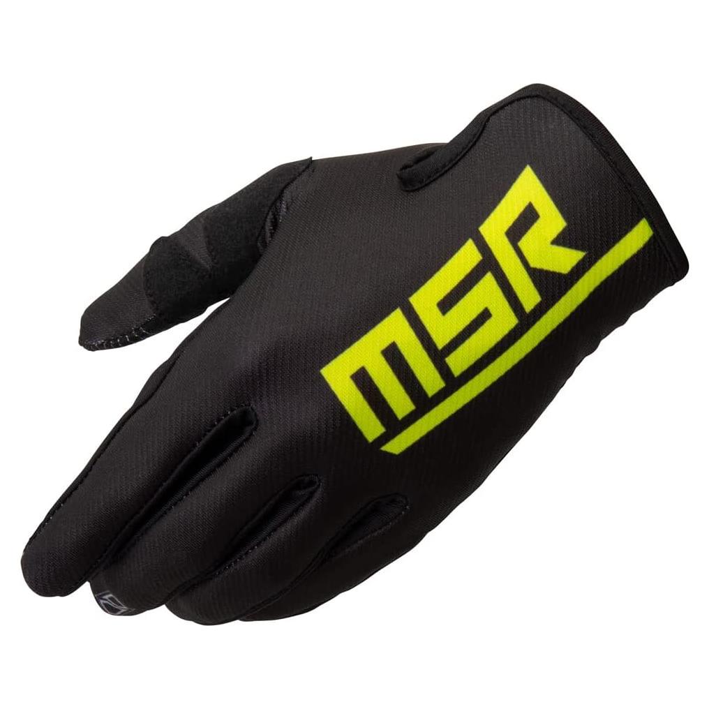 Guantes de Motocross MSR Axxis Medianos Negros Unisex