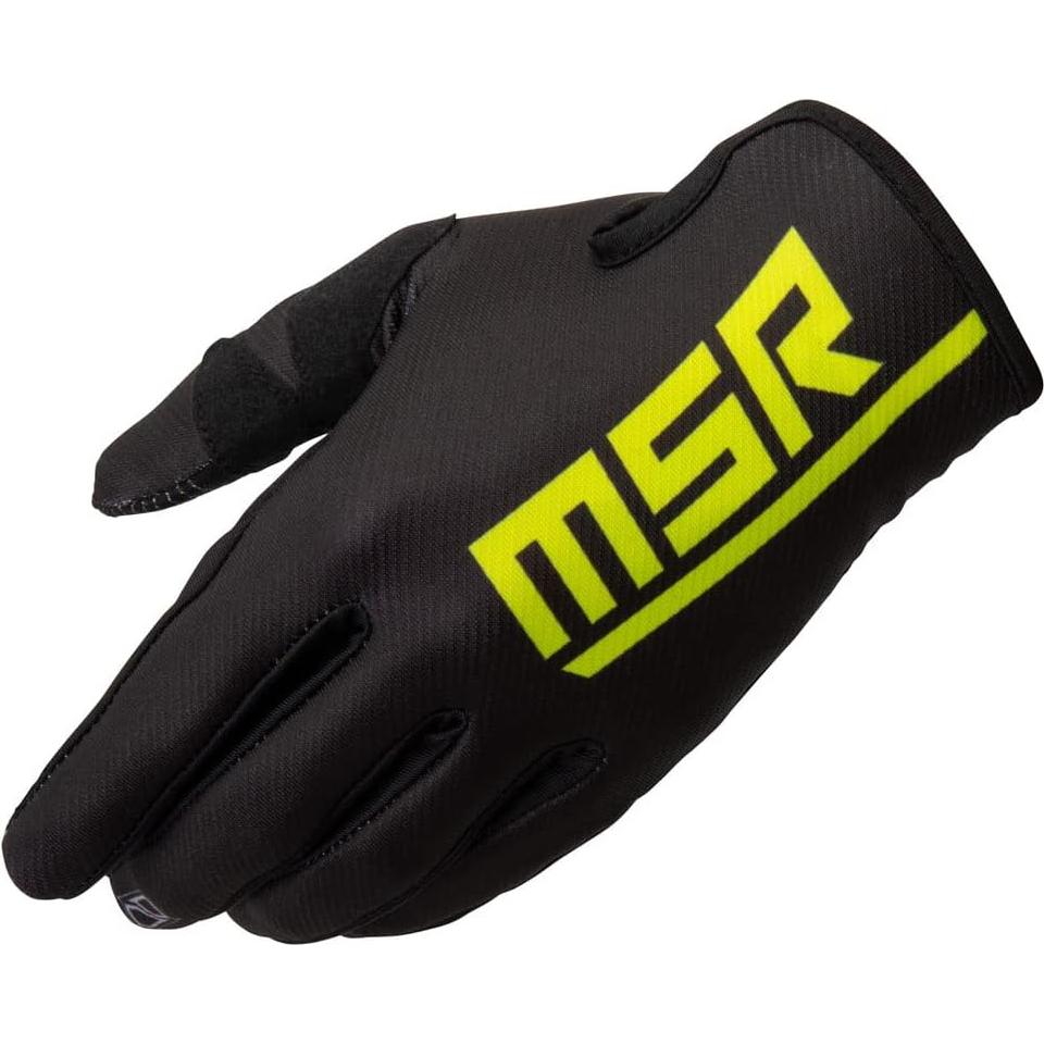 Guantes de Motocross MSR Axxis Medianos Negros Unisex