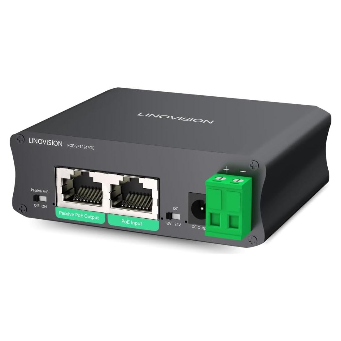 Splitter PoE 30W LINOVISION DC12V/24V para Cámaras y AP