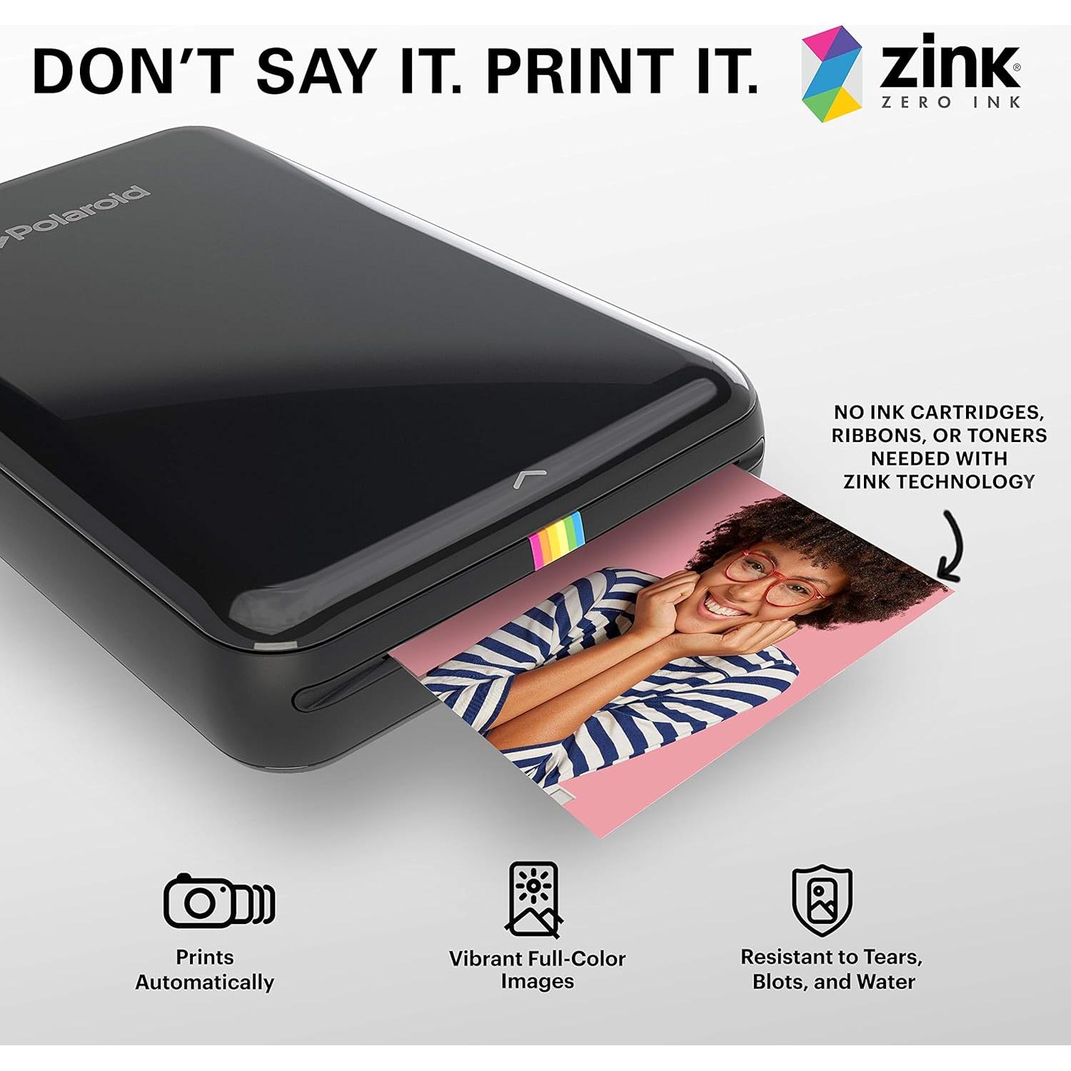 Papel Fotográfico Adhesivo Premium Zink 5x7.6cm - 50 Paquetes