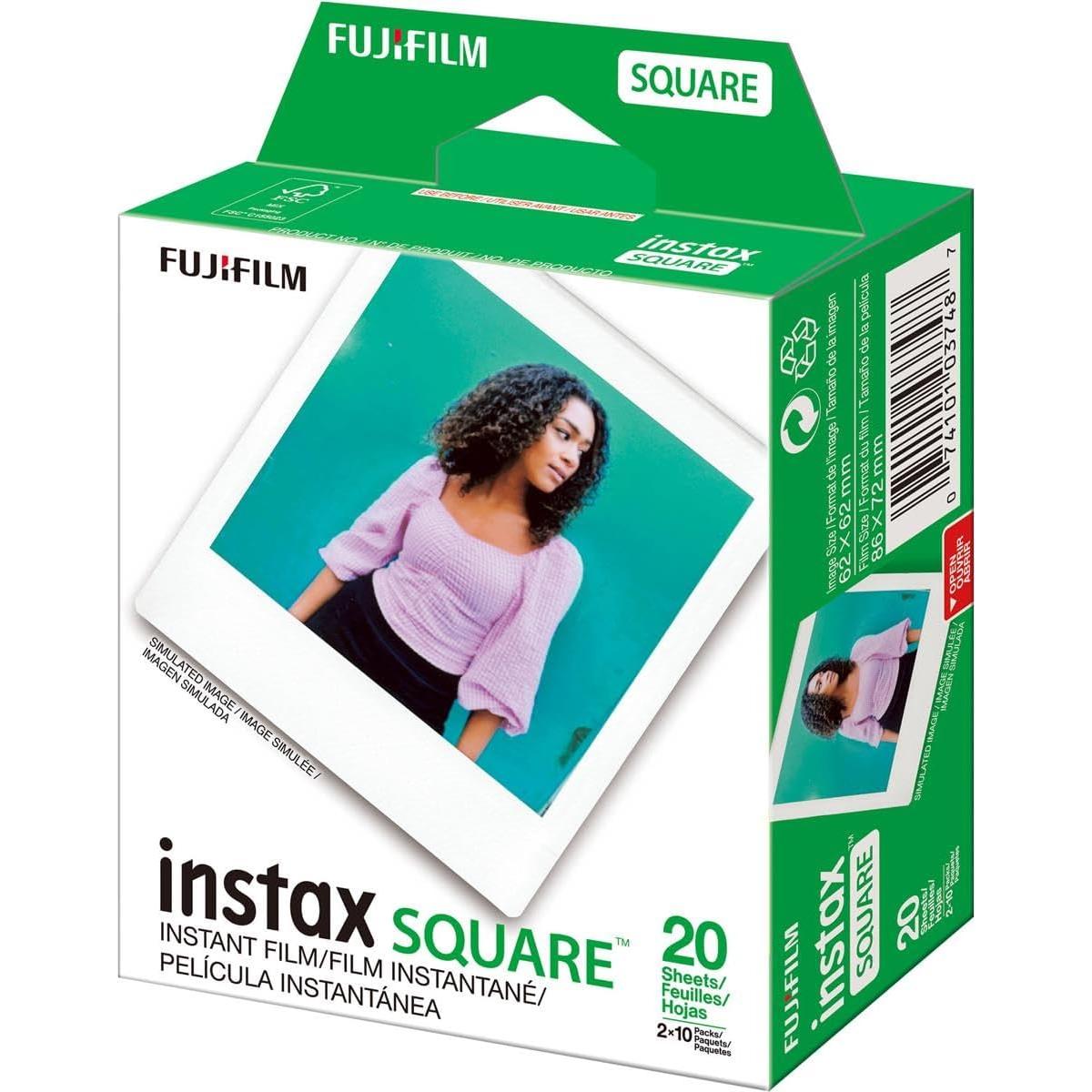 Fujifilm Película Instantánea Color Instax SQUARE - 40 Exposiciones