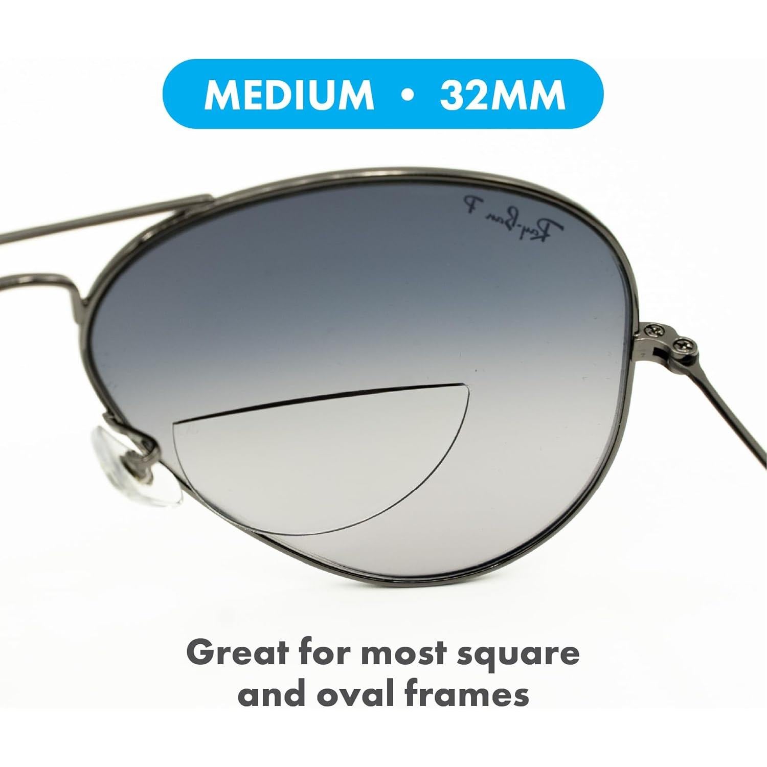 Lentes StickTite Medianas 32 mm Bifocales Autoadhesivas