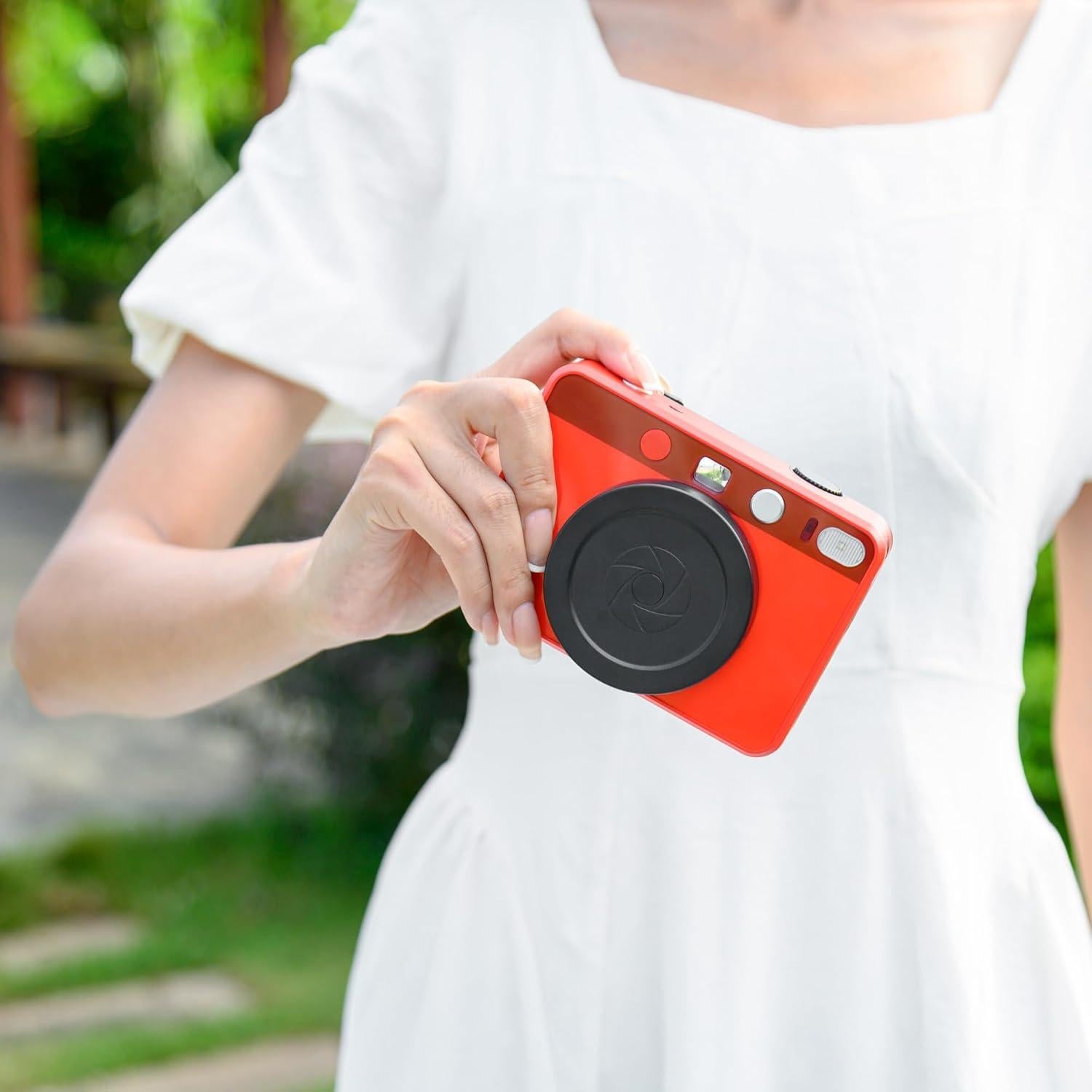 Cubierta de lente magnética Leica Sofort 2 con correa