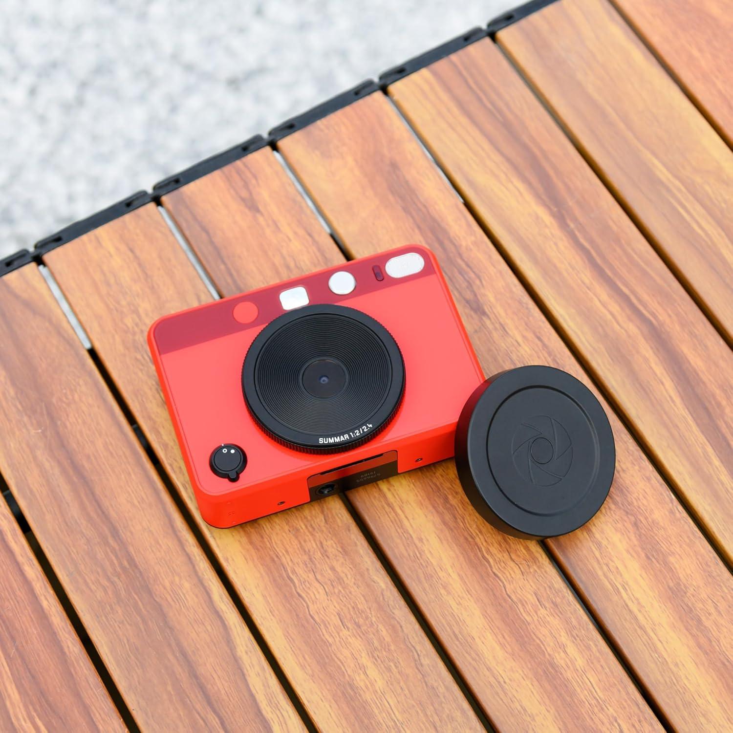 Cubierta de lente magnética Leica Sofort 2 con correa