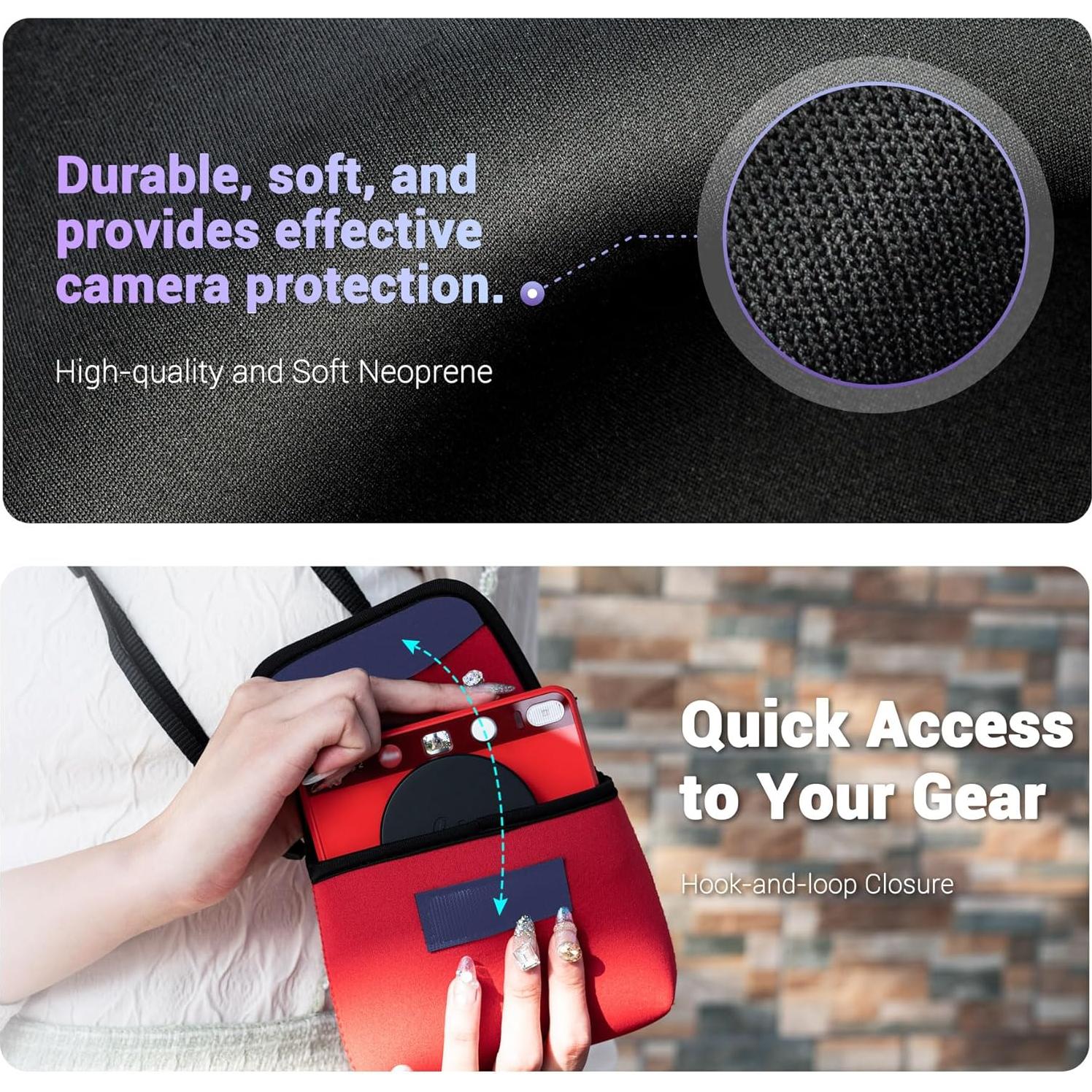 Funda Compacta JJC para Cámara Leica Sofort 2 y Fuji X Half