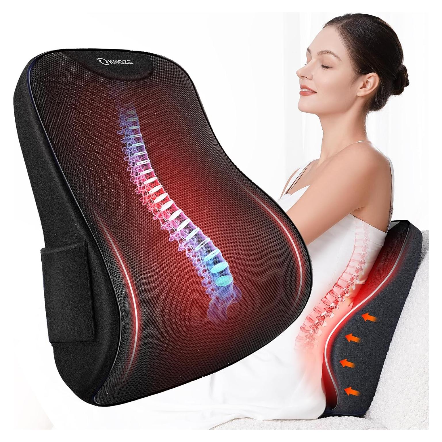 Cojín Lumbar Ergonómico KNQZE - Espuma Viscoelástica 43x39cm