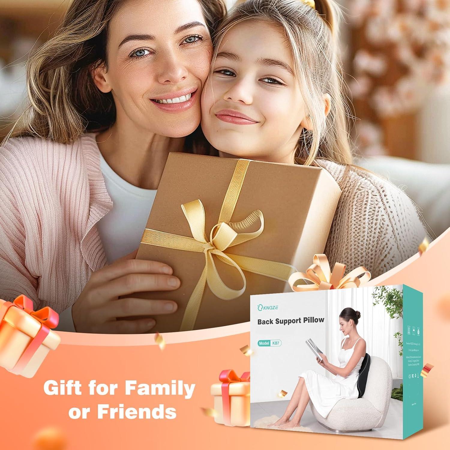 Cojín Lumbar Ergonómico KNQZE - Espuma Viscoelástica 43x39cm