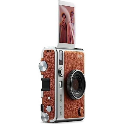 Cámara Instantánea Híbrida Fujifilm Mini EVO Marrón + 40 Hojas