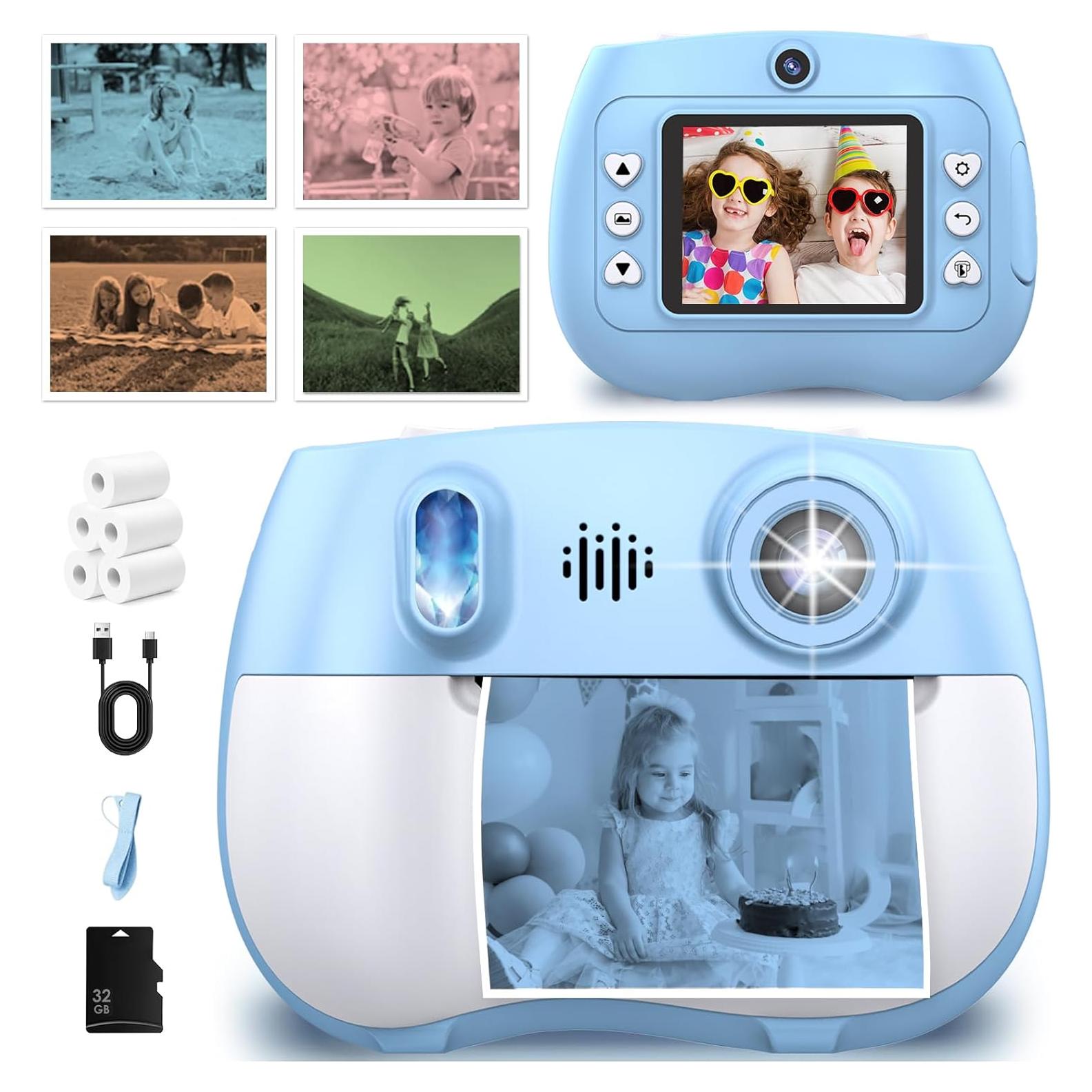 Cámara Instantánea IusZup ZK18 para Niños 1080P Doble Lente