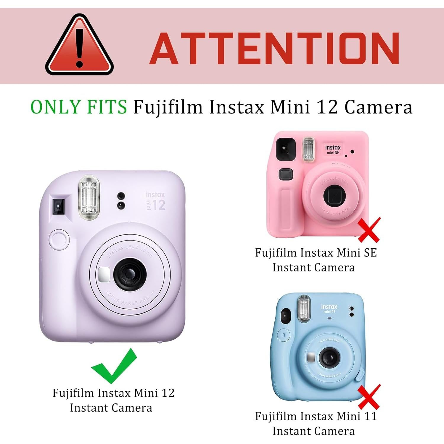 Funda Protectora Transparente Fintie para Fujifilm Instax Mini 12