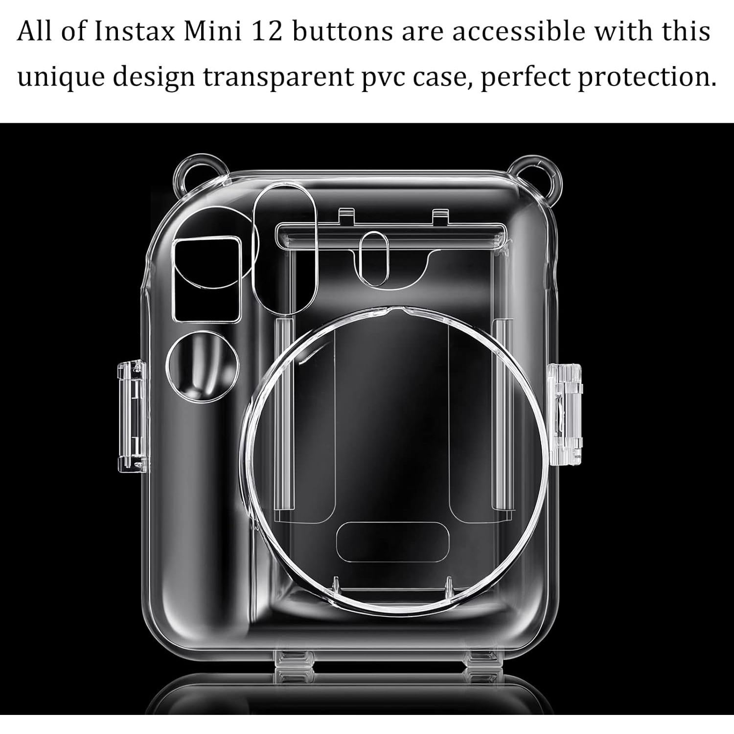 Funda Protectora Transparente Fintie para Fujifilm Instax Mini 12