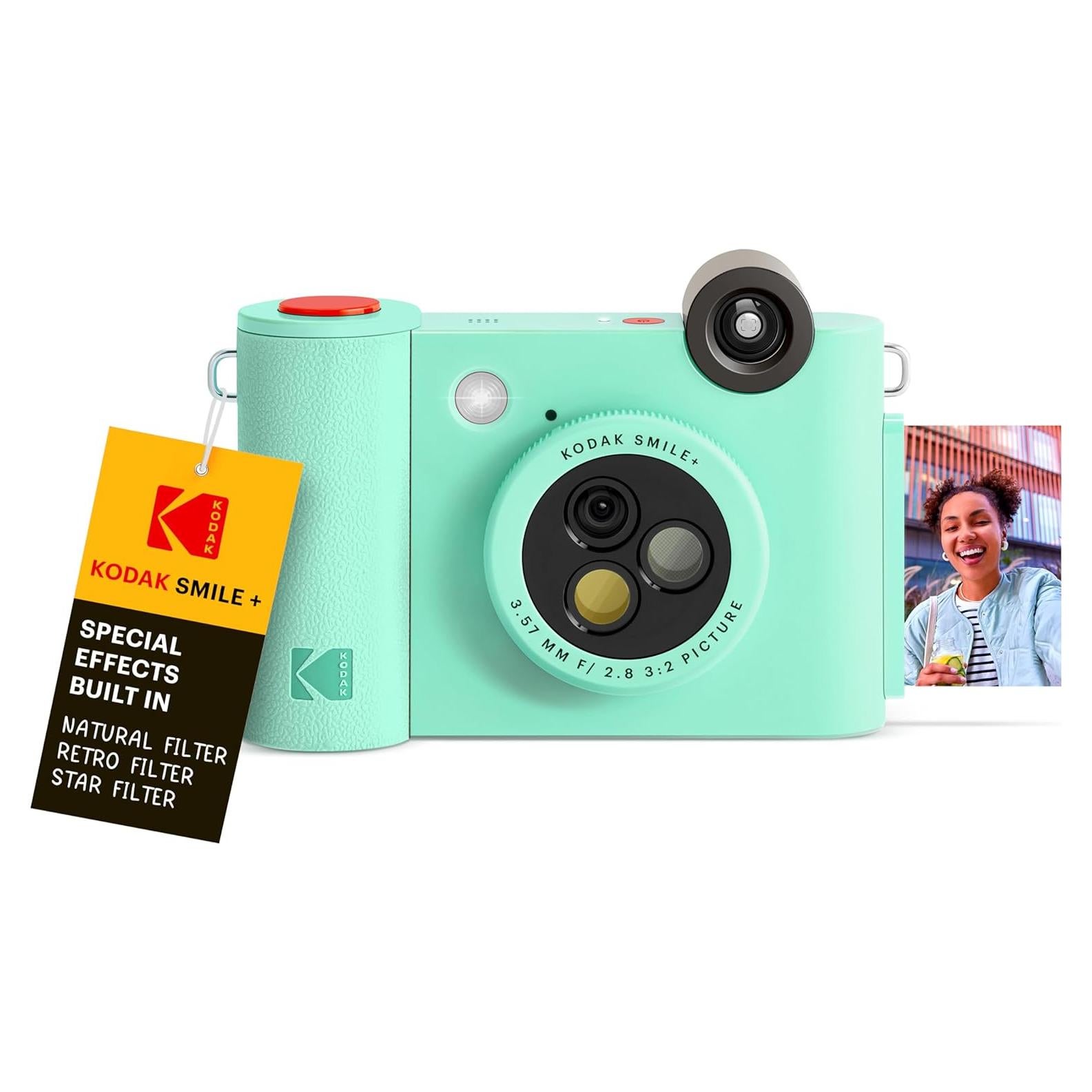 Cámara Digital Instantánea KODAK Smile+ Inalámbrica Verde