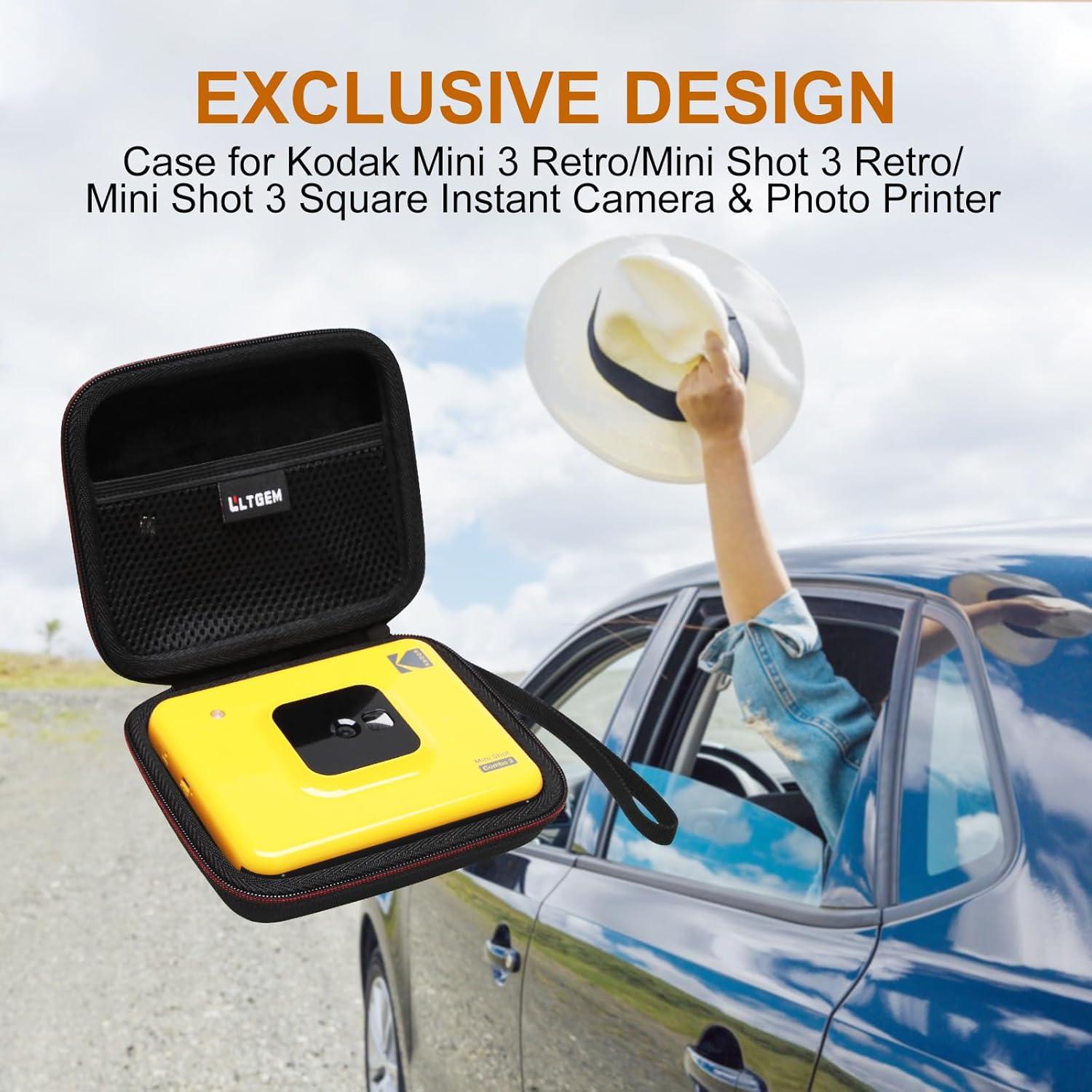 Funda LTGEM Negra para KODAK Mini Shot 3 Retro 4PASS