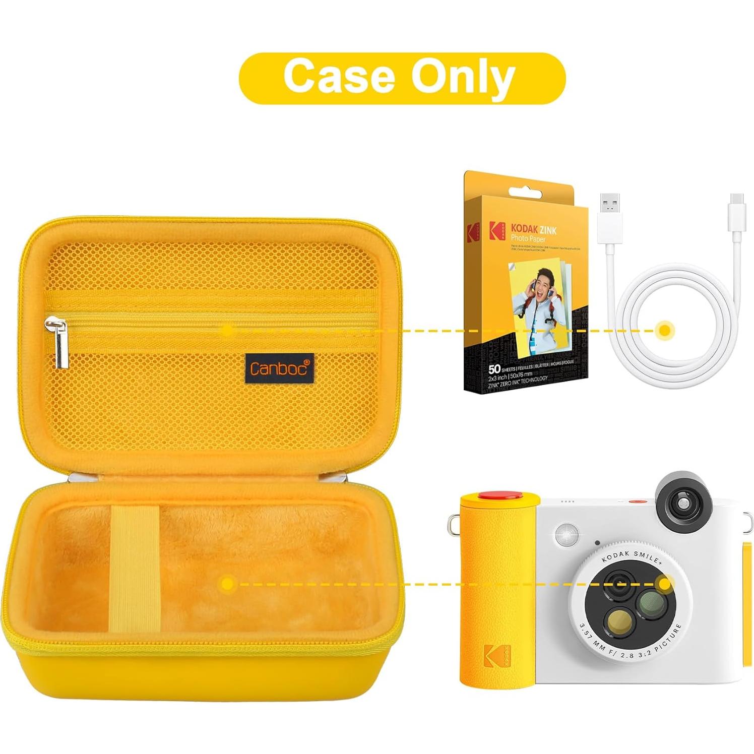 Funda Canboc Amarilla para KODAK Smile+ Cámara Instantánea