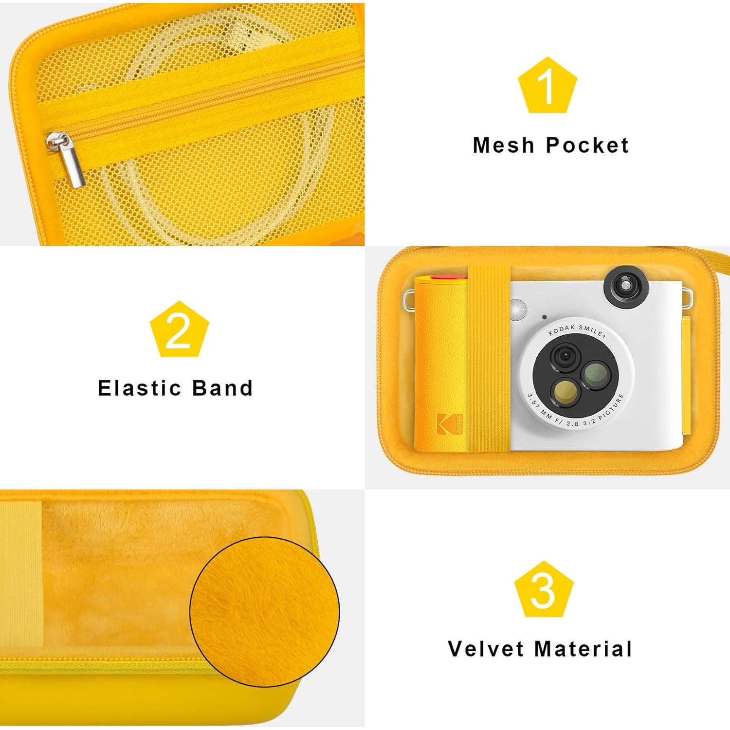 Funda Canboc Amarilla para KODAK Smile+ Cámara Instantánea
