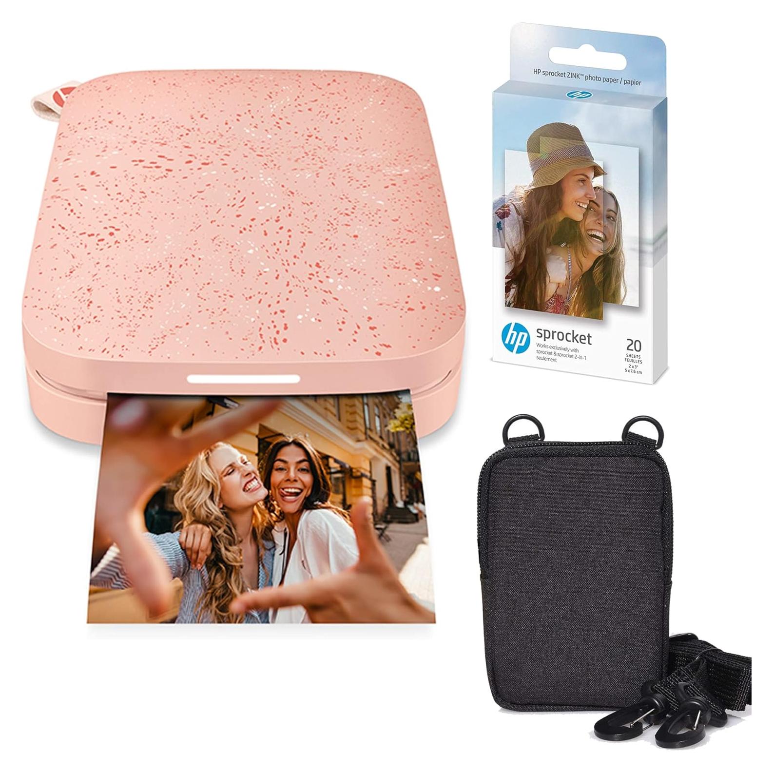 Impresora de Fotos Portátil HP Sprocket Rosa 2x3 Zink