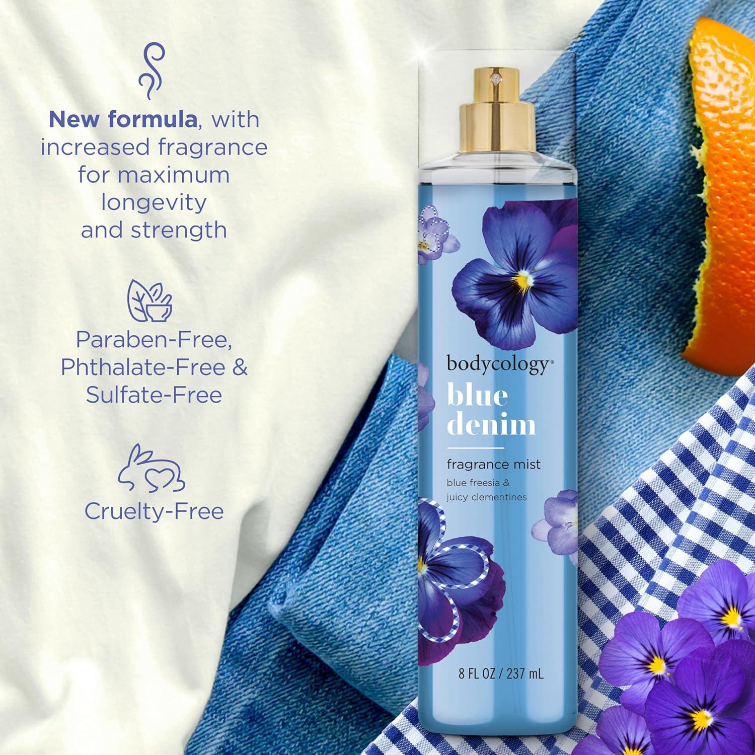 Bruma Corporal Bodycology Denim Azul 236 ml - Fragancia Floral