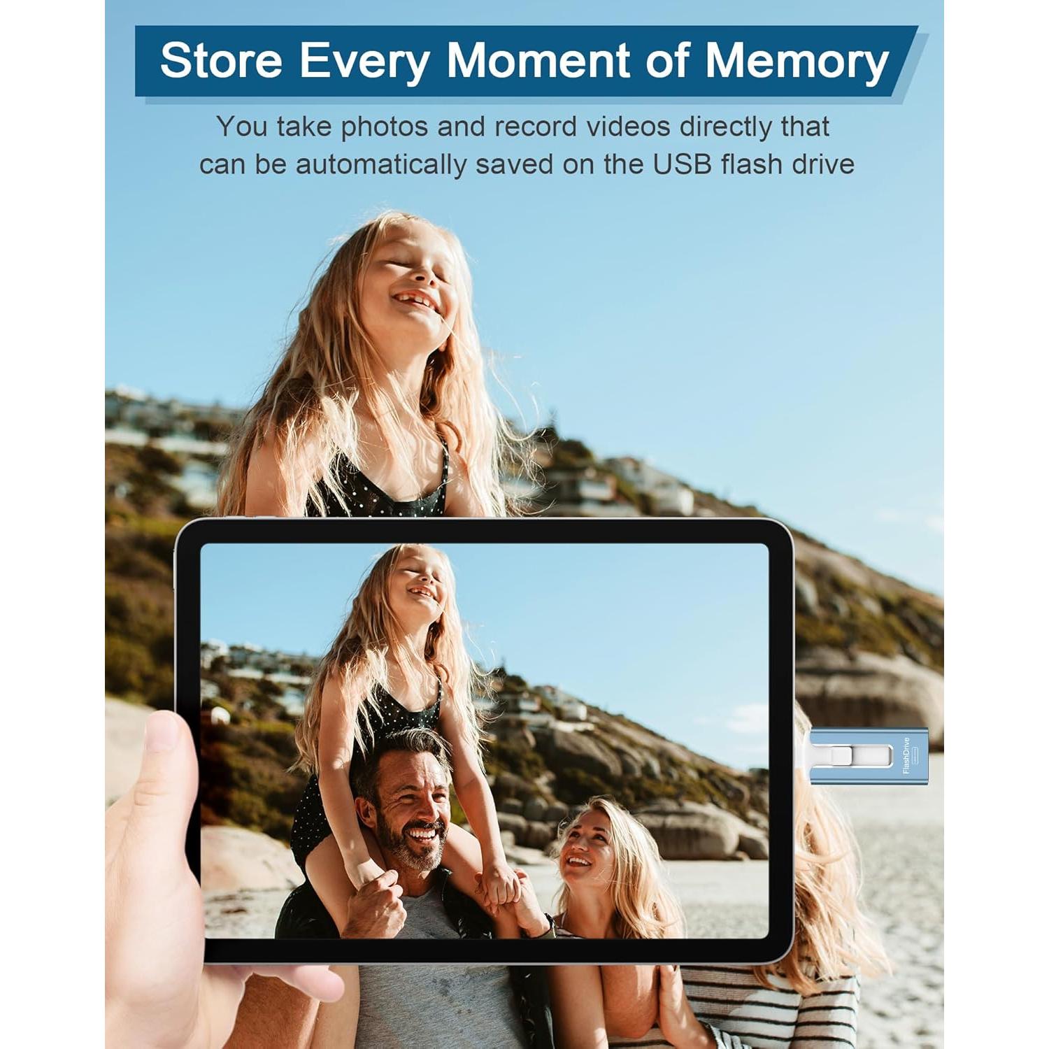 Unidad Flash USB 256GB GNASEET Photo Stick Alta Velocidad