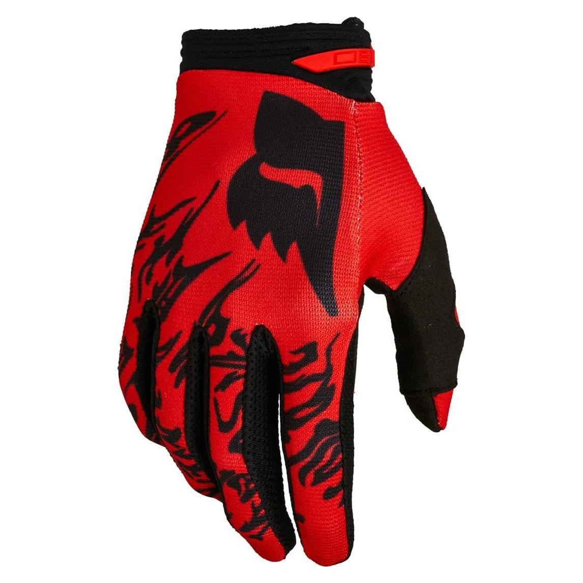 Guantes de Motocross Fox Racing 180 Peril Rojo Fluorescente