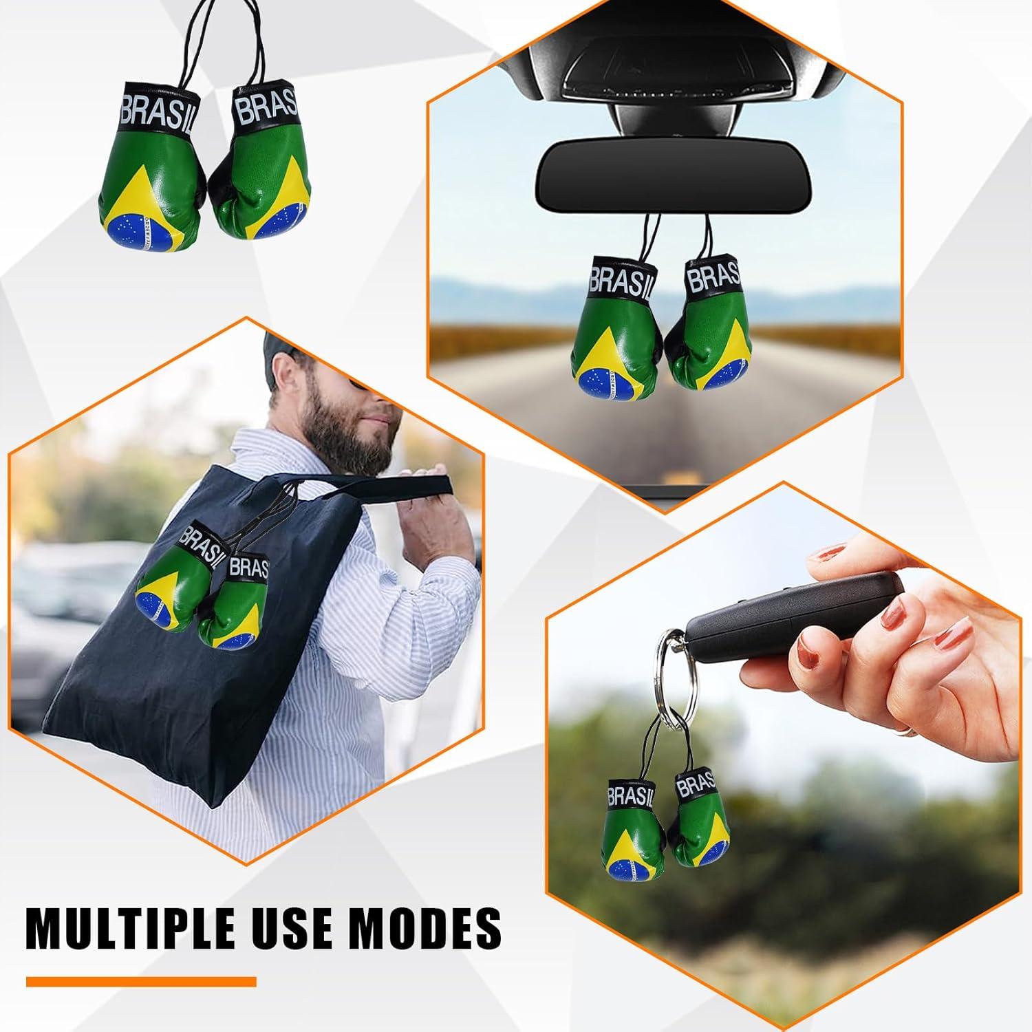 Guantes de Boxeo Mini Kewucn para Espejo de Coche - PVC Brasil