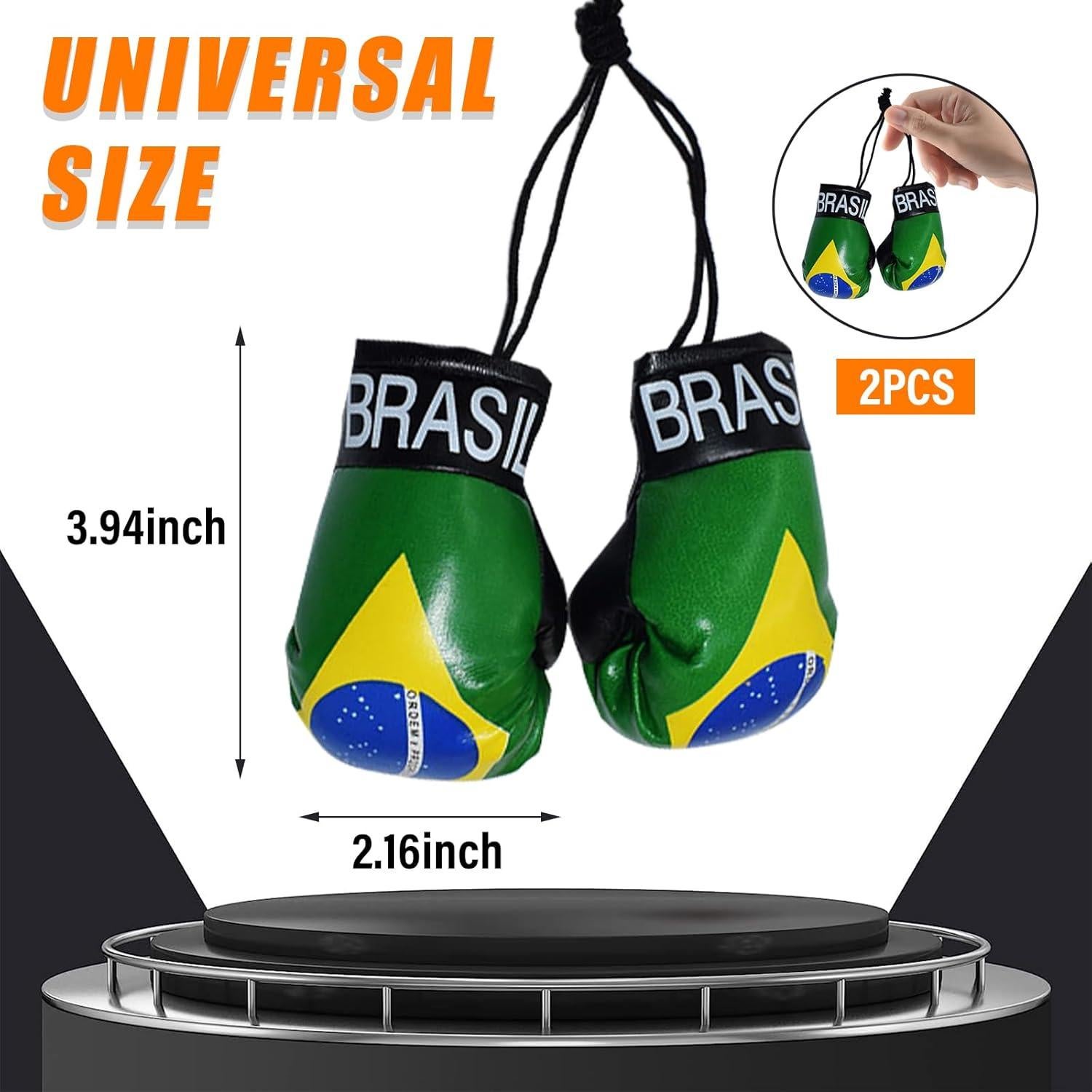 Guantes de Boxeo Mini Kewucn para Espejo de Coche Brasil