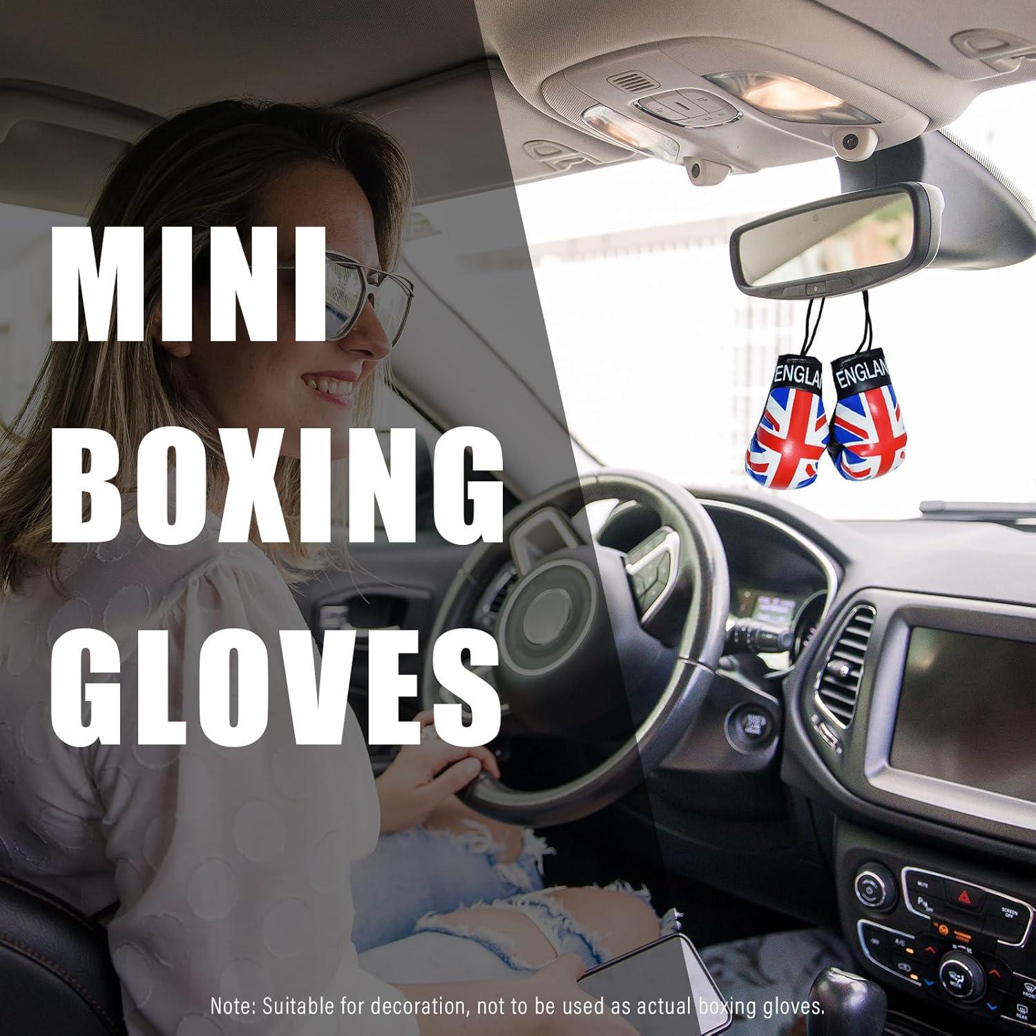 Guantes de Boxeo Mini Kewucn para Espejo de Coche PVC