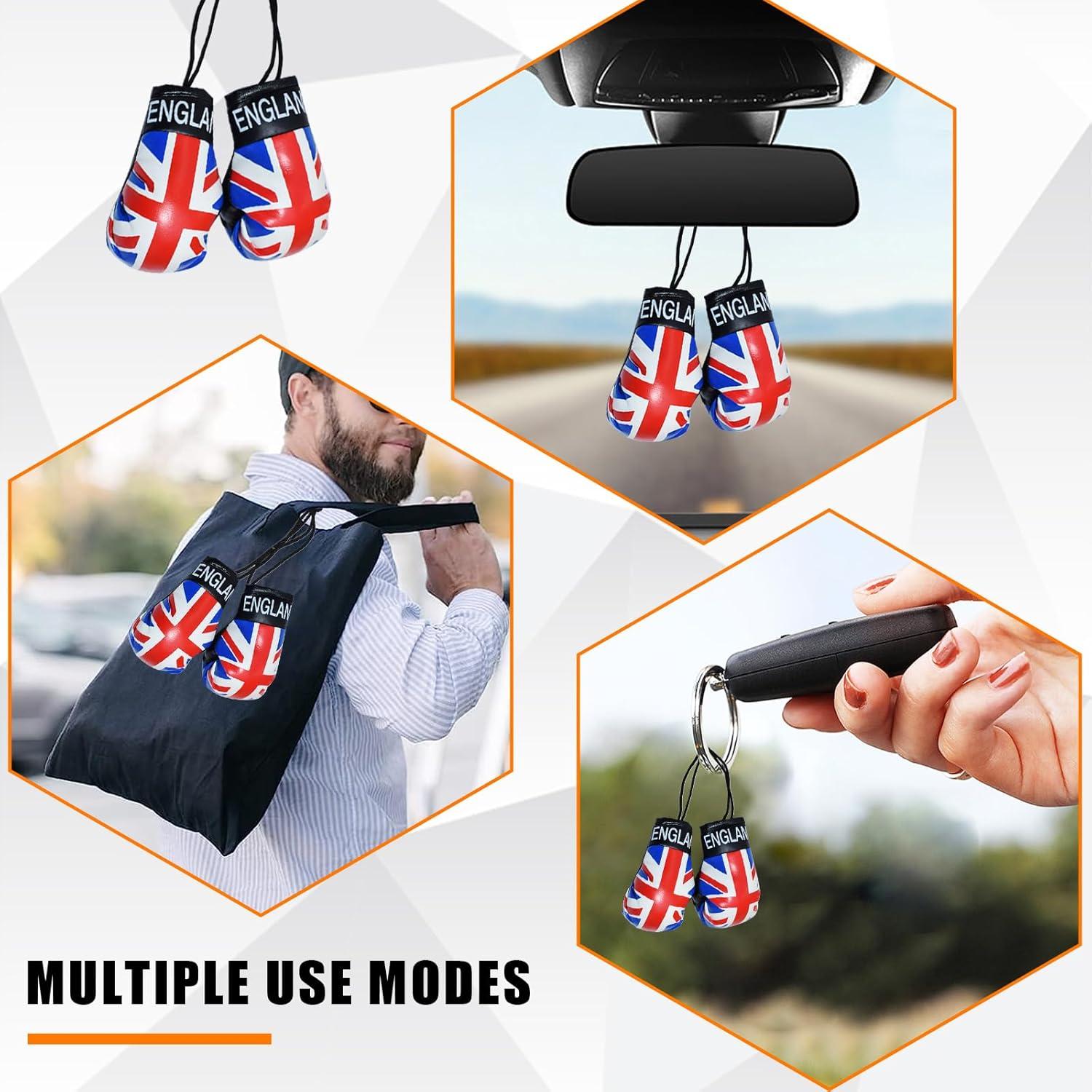 Guantes de Boxeo Mini Kewucn para Espejo de Coche PVC