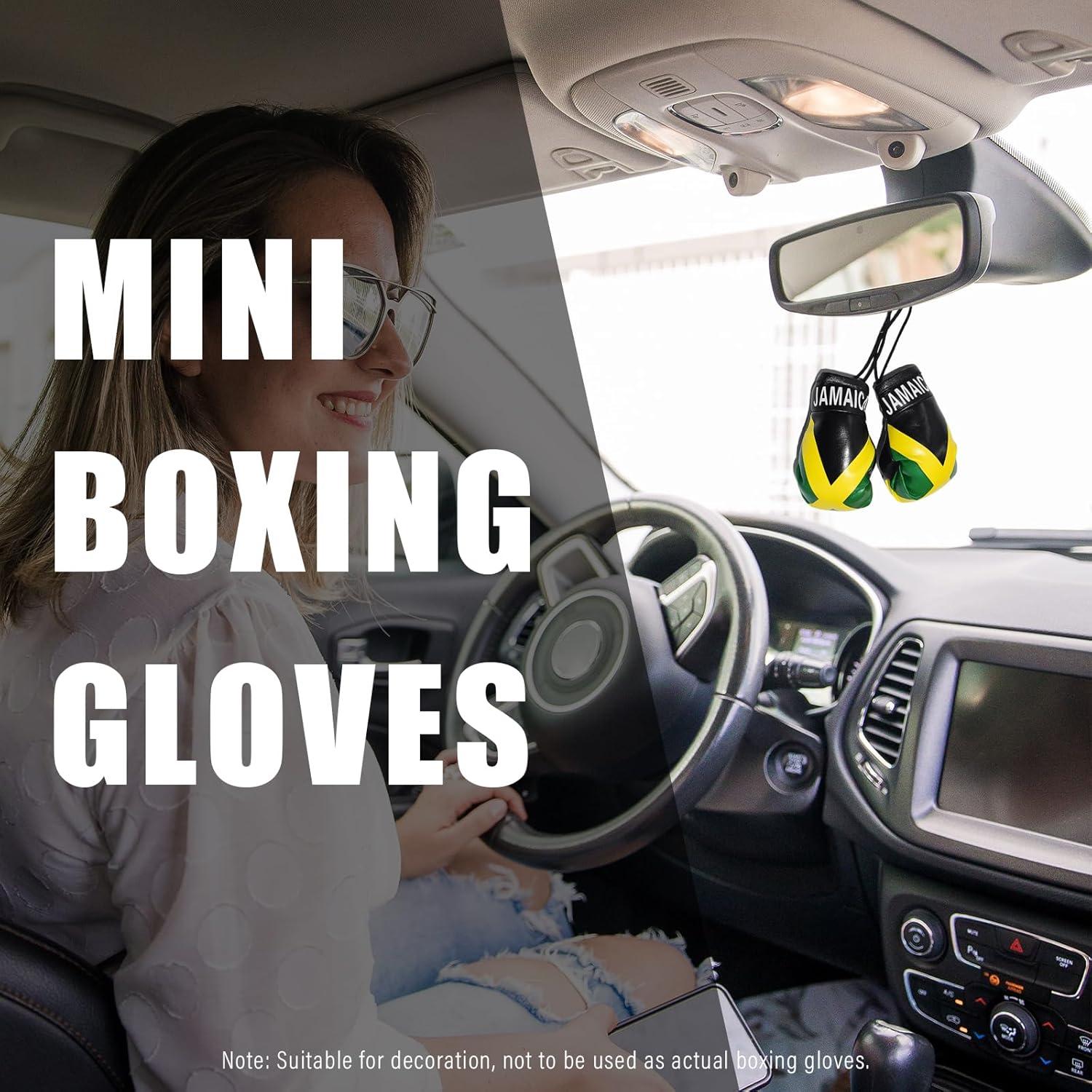 Guantes de Boxeo Mini Kewucn para Espejo de Coche Jamaica
