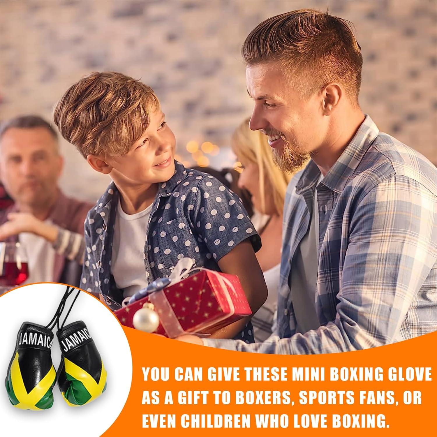 Guantes de Boxeo Mini Kewucn para Espejo de Coche Jamaica