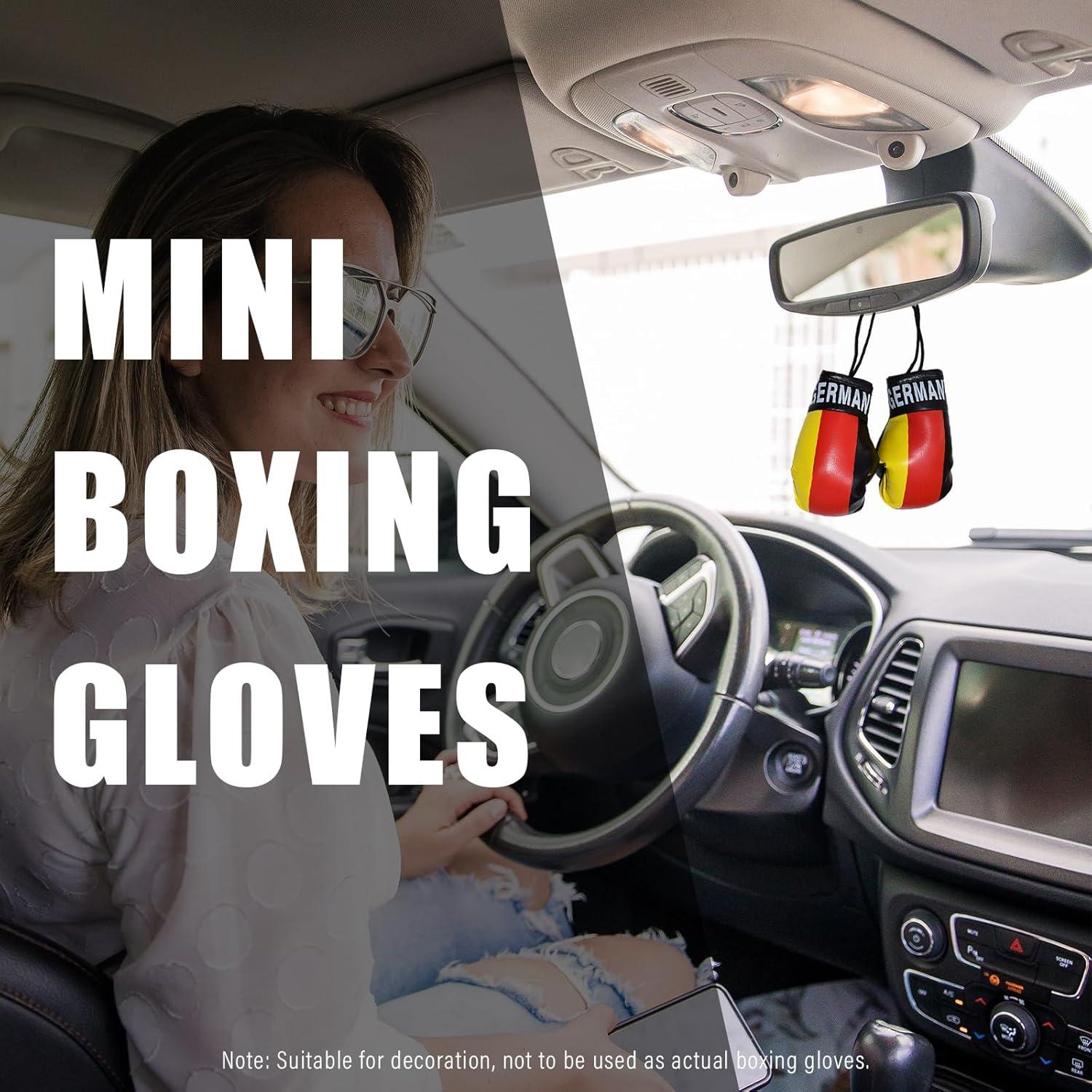 Guantes de Boxeo Mini Kewucn para Espejo de Coche PVC