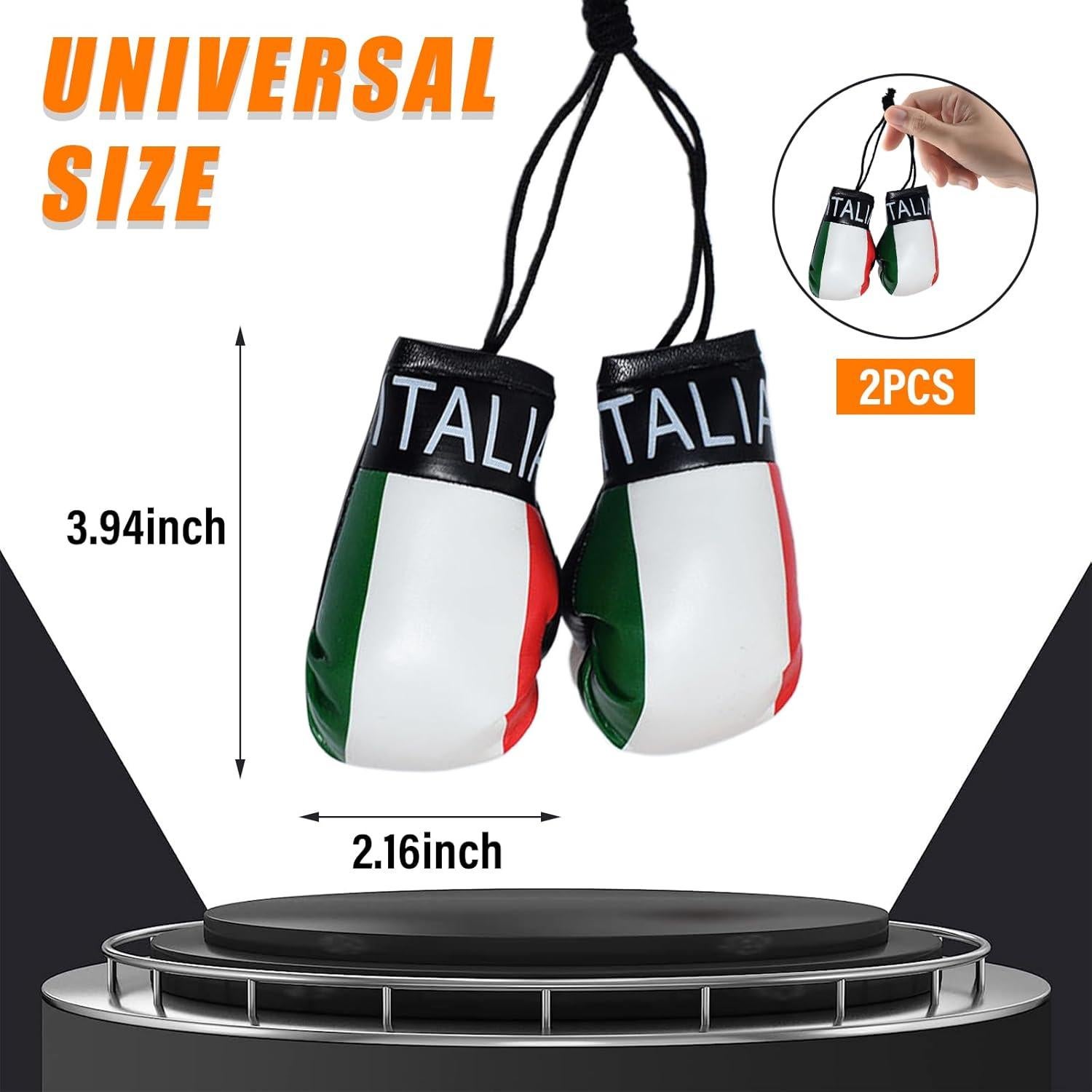 Guantes de Boxeo Mini Kewucn para Espejo de Coche Italia