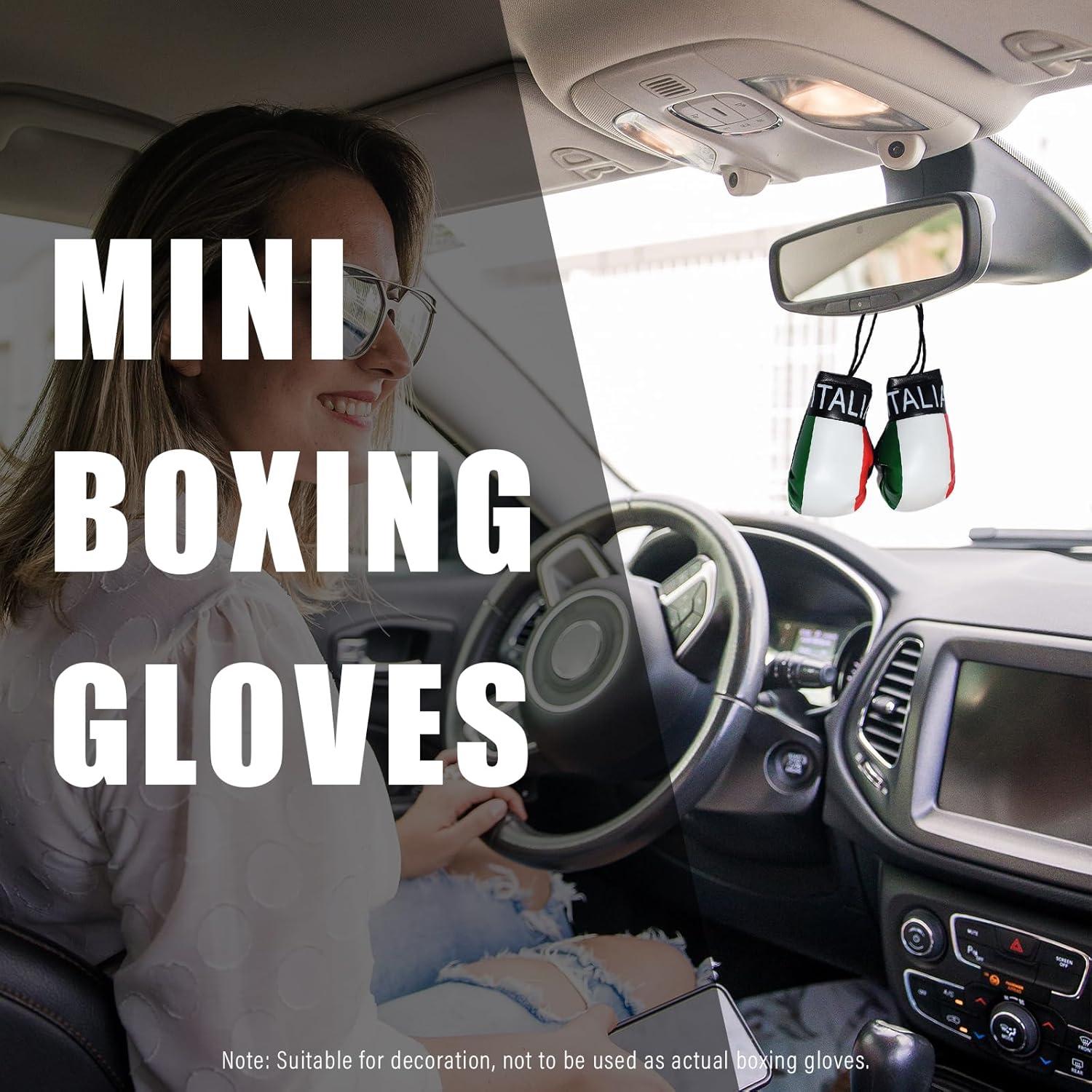 Guantes de Boxeo Mini Kewucn para Espejo de Coche Italia