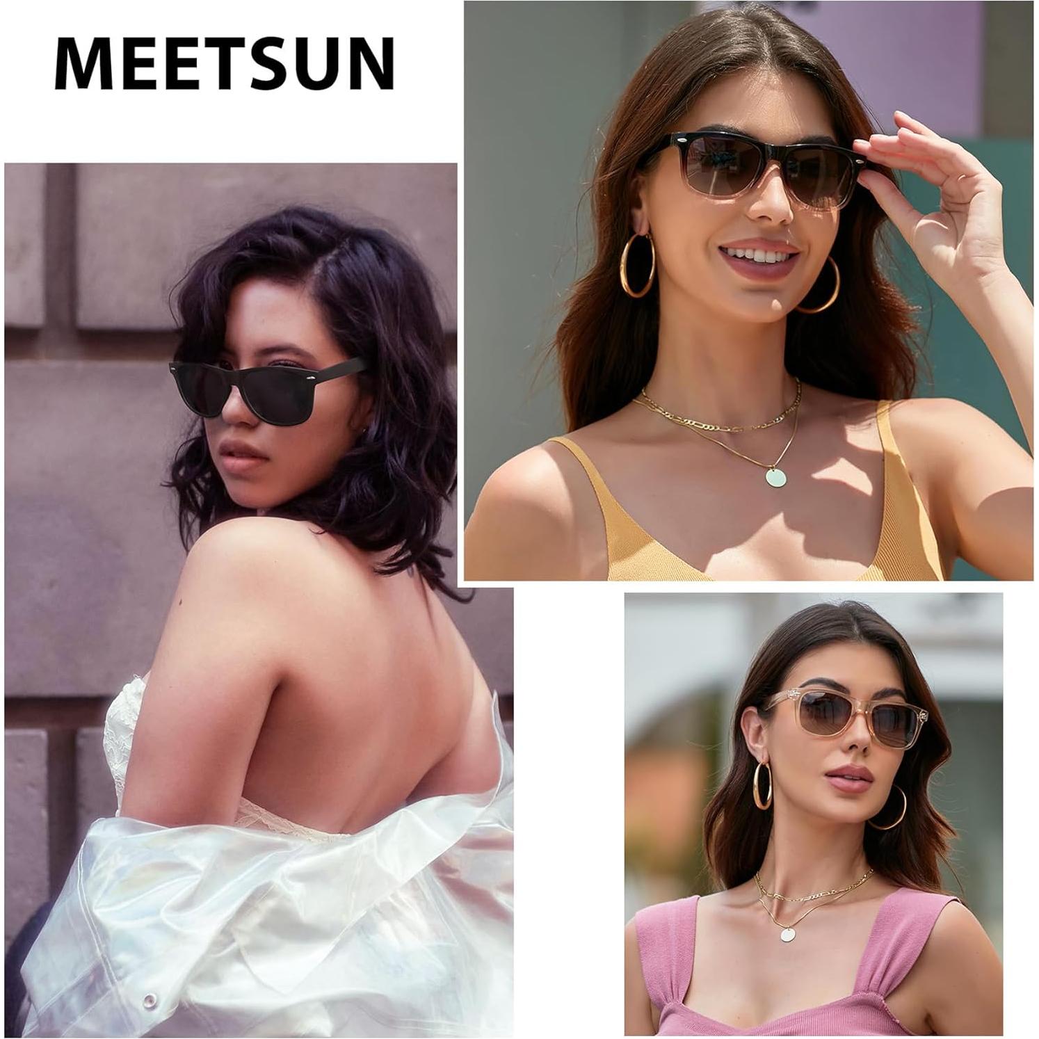 Gafas de Sol Polarizadas MEETSUN UV400 Unisex 3 Pack