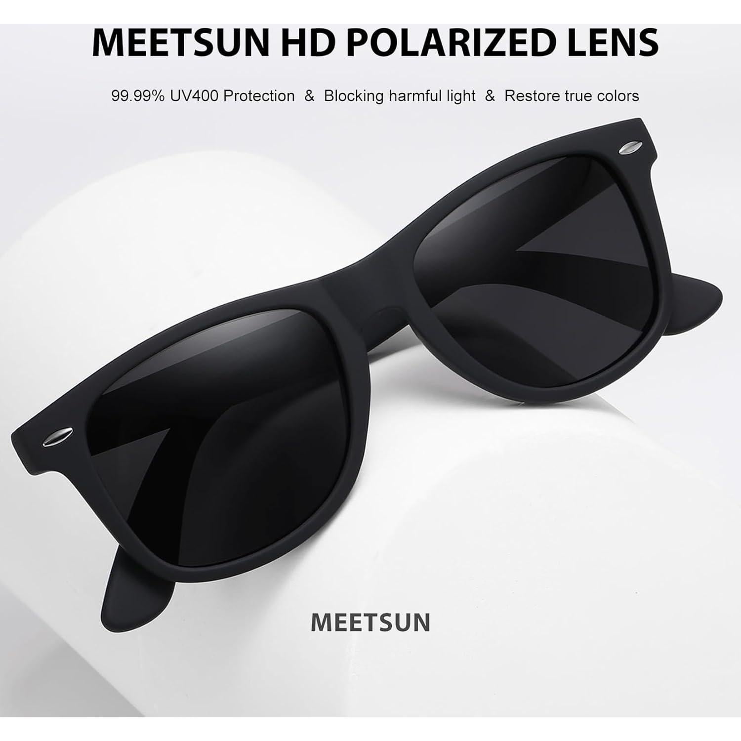 Gafas de Sol Polarizadas MEETSUN UV400 Unisex 3 Pack
