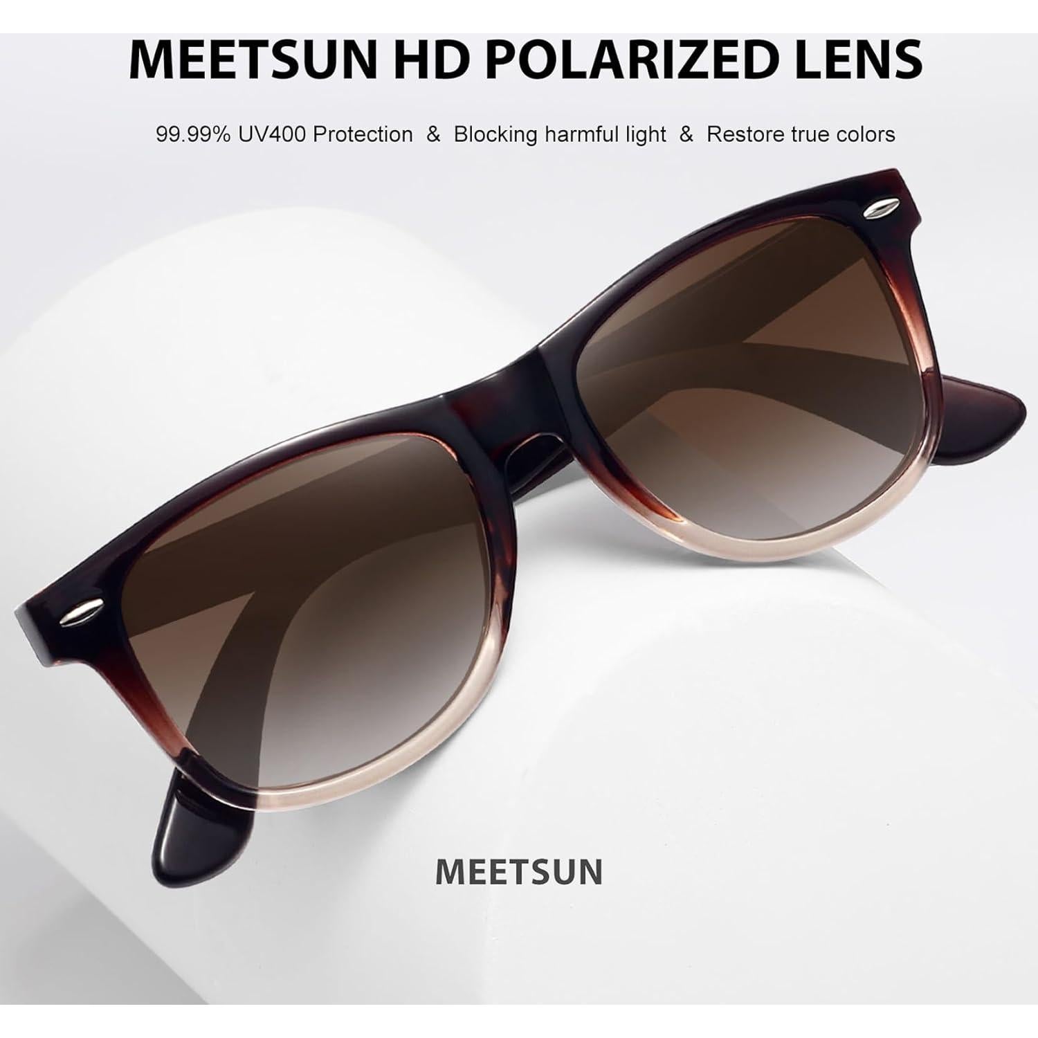 Gafas de Sol Polarizadas MEETSUN UV400 Unisex 3 Pack