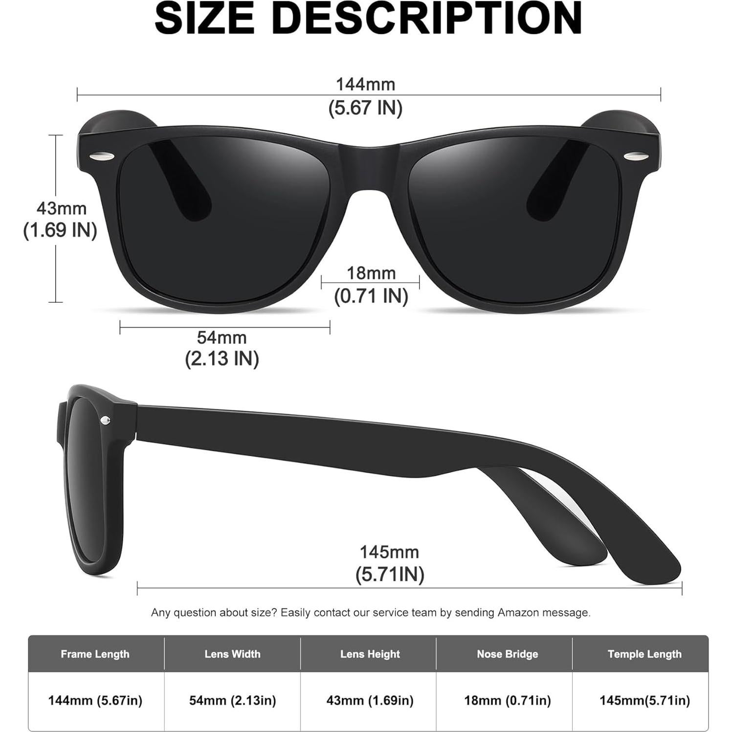 Gafas de Sol Polarizadas MEETSUN UV400 Unisex 3 Pack