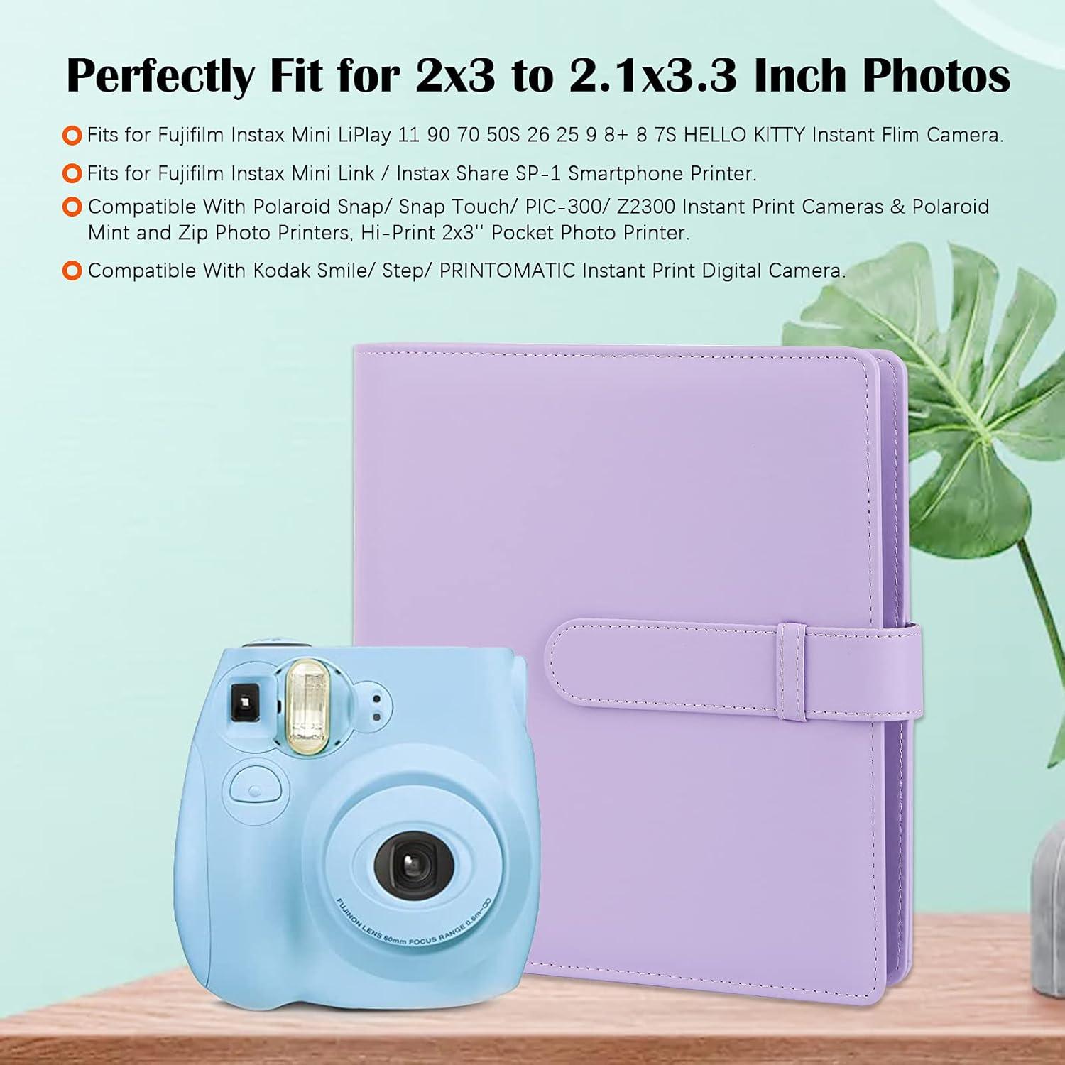 Álbum de Fotos Veicevol 256 Bolsillos para Fujifilm y Polaroid