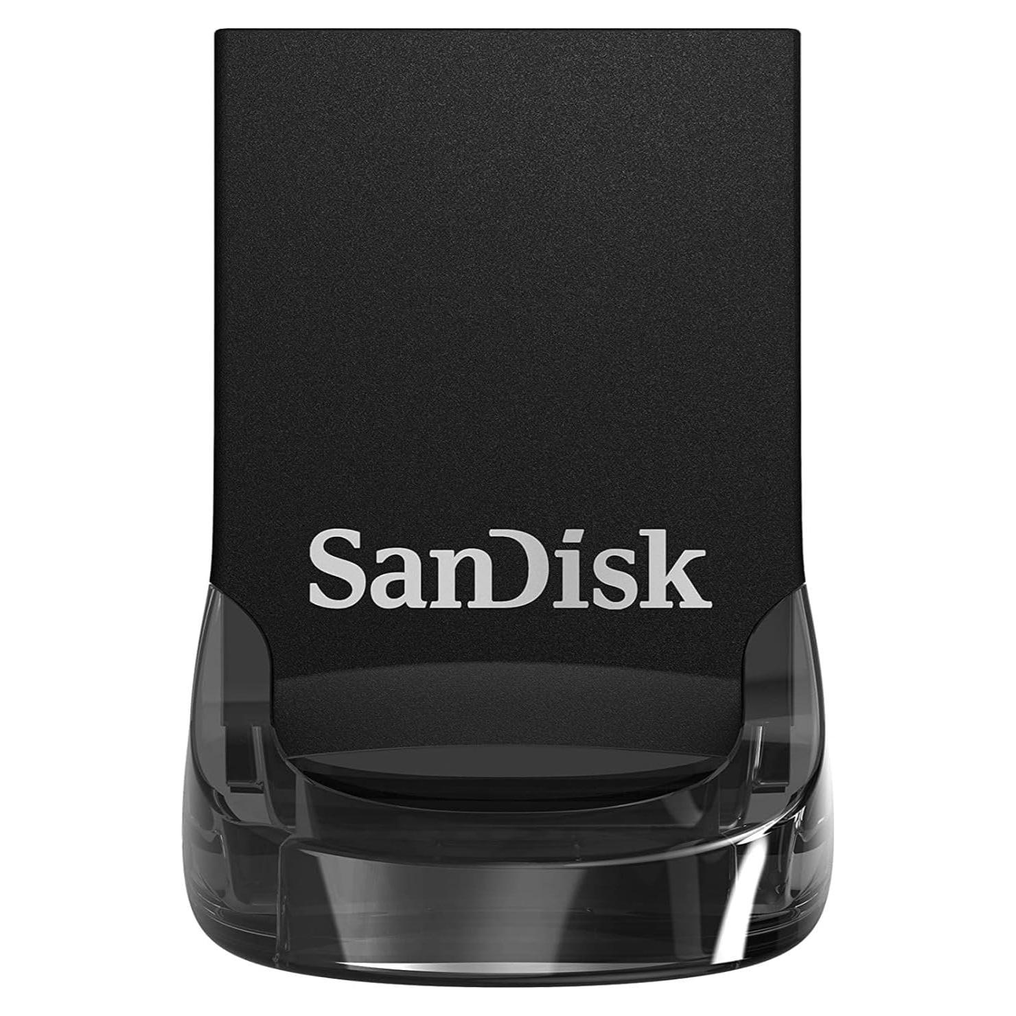 SanDisk 512GB Ultra Fit USB 3.2 Gen 1 Flash Drive - Up to 400MB/s, Plug-and-Stay Design - SDCZ430-512G-GAM46, Black
