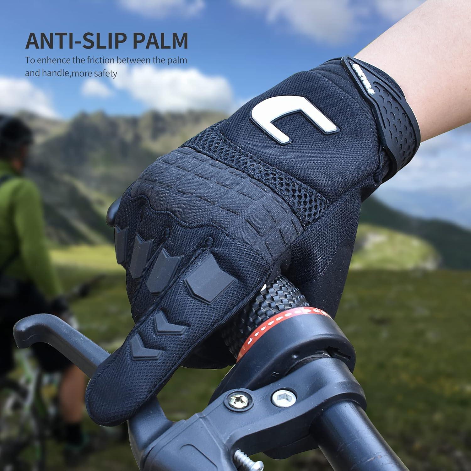 Guantes de Motocross CHCYCLE Táctiles Medianos Negros