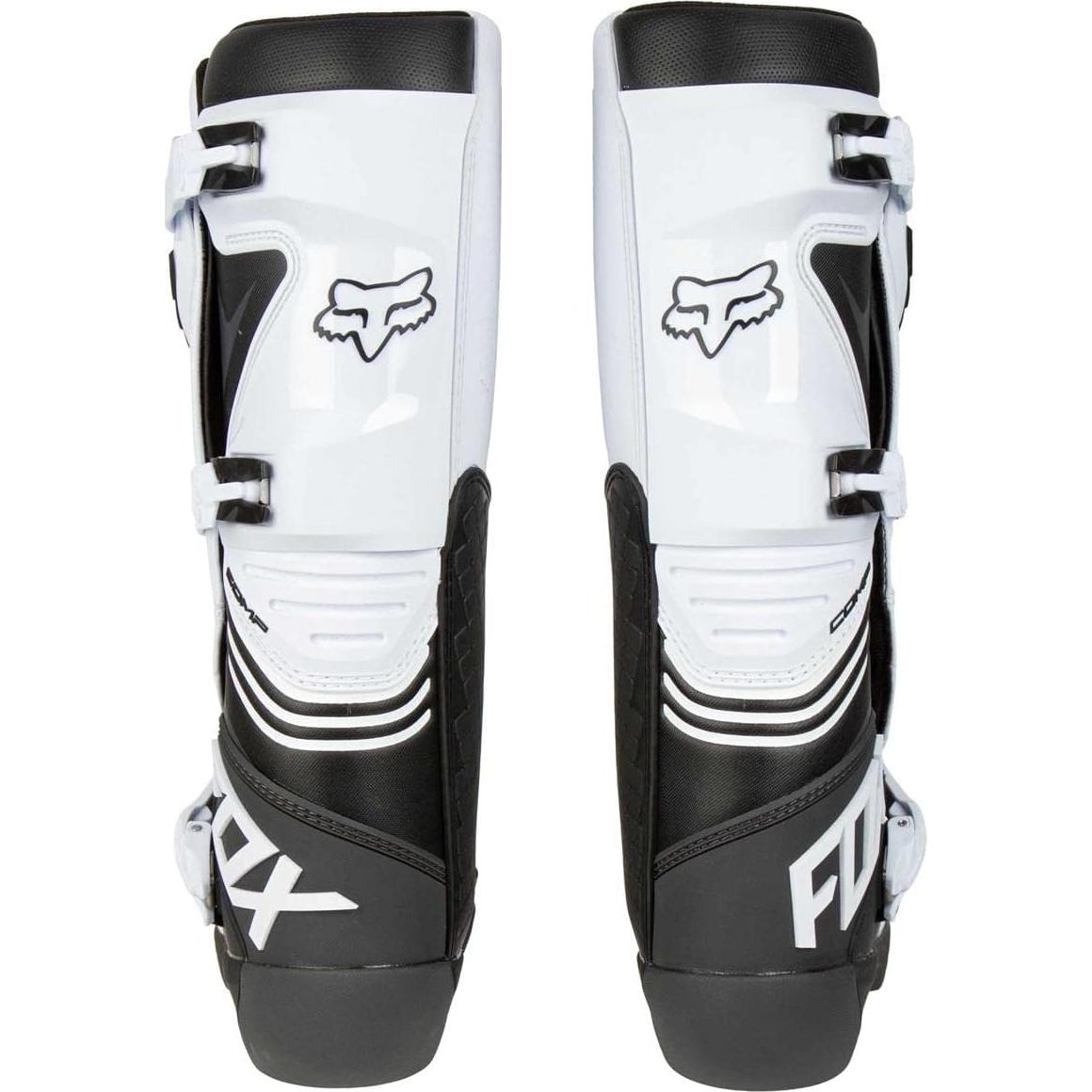 Bota de Motocross Comp Fox Racing Hombre Talla 9 Blanca