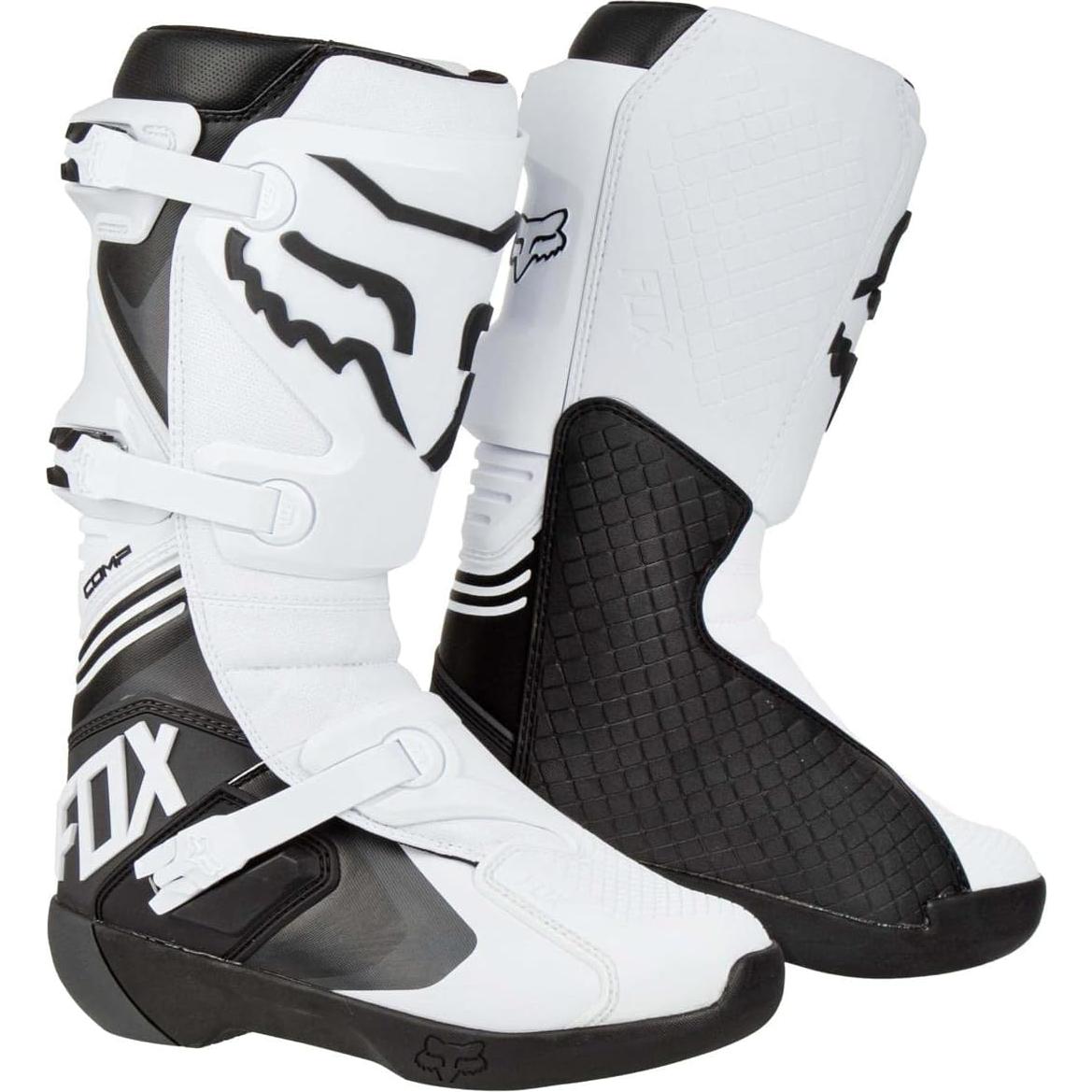 Botas de Motocross Fox Racing Comp Hombre Talla 11 Blancas