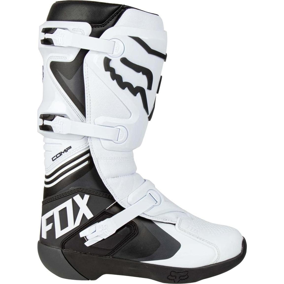 Botas de Motocross Fox Racing Comp Hombre Talla 11 Blancas