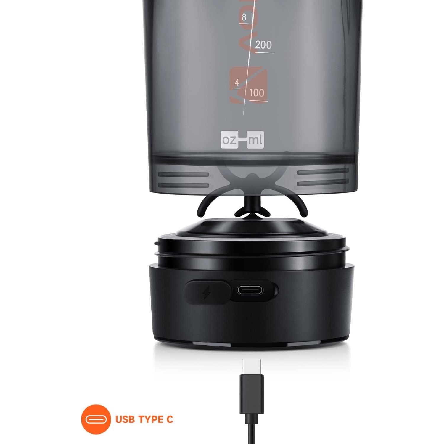 Botella Mezcladora Eléctrica VOLTRX Gallium 709ml Sin Grumos